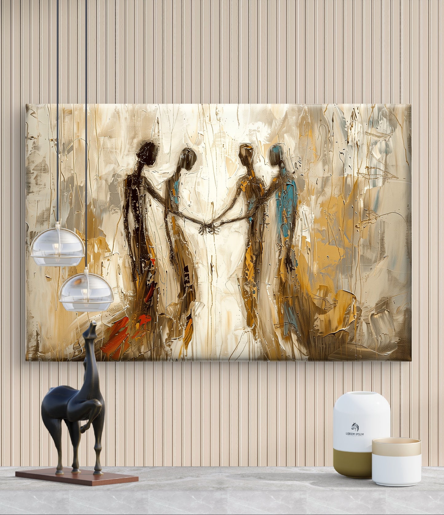 "Tussen mensen" - Canvas - Verkijgbaar in diverse afmetingen