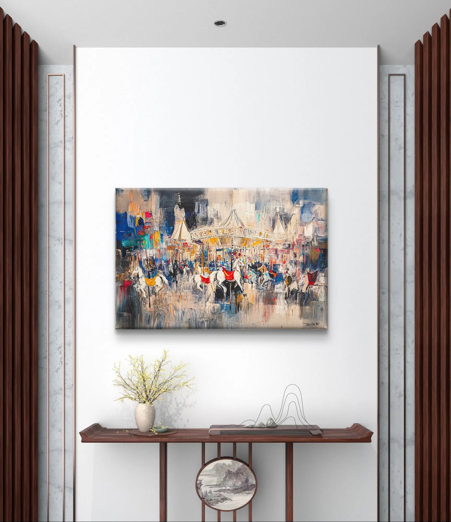 De Kermis - Canvas verkrijgbaar in diverse afmetingen - Pixure Art