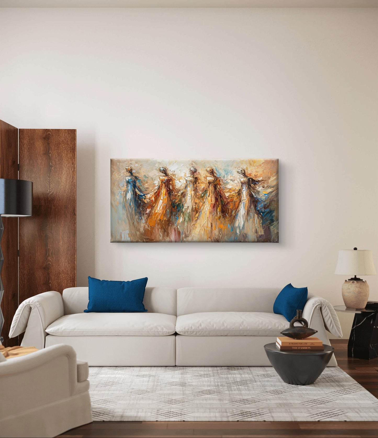 "Symfonie van Geluk" - Wanddecoratie op Canvas in Diverse Afmetingen