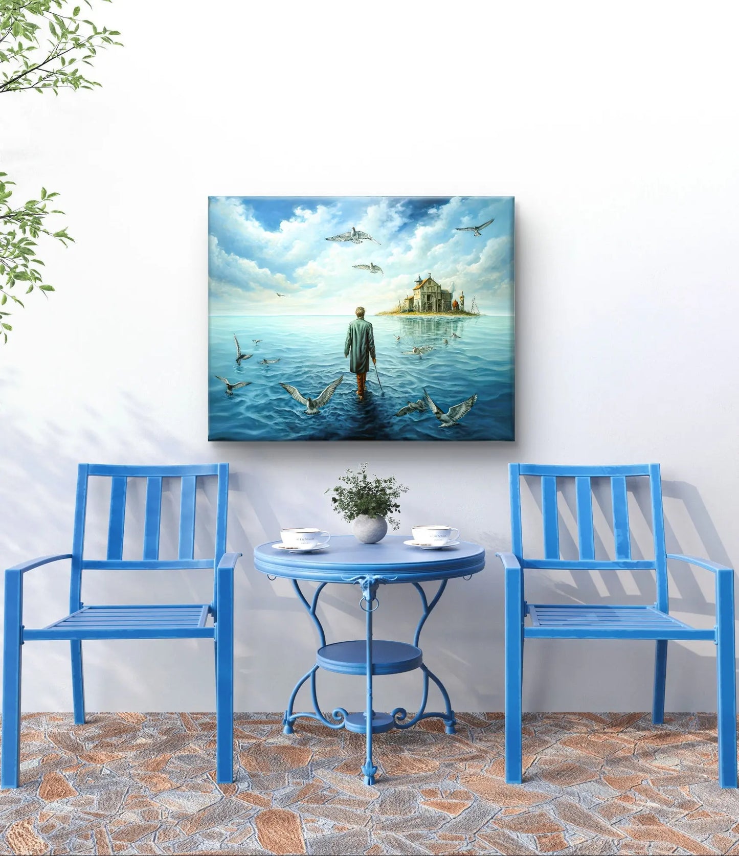 Le Chemin de la Réflexion - dimensions de la toile : 80cm x 60cm