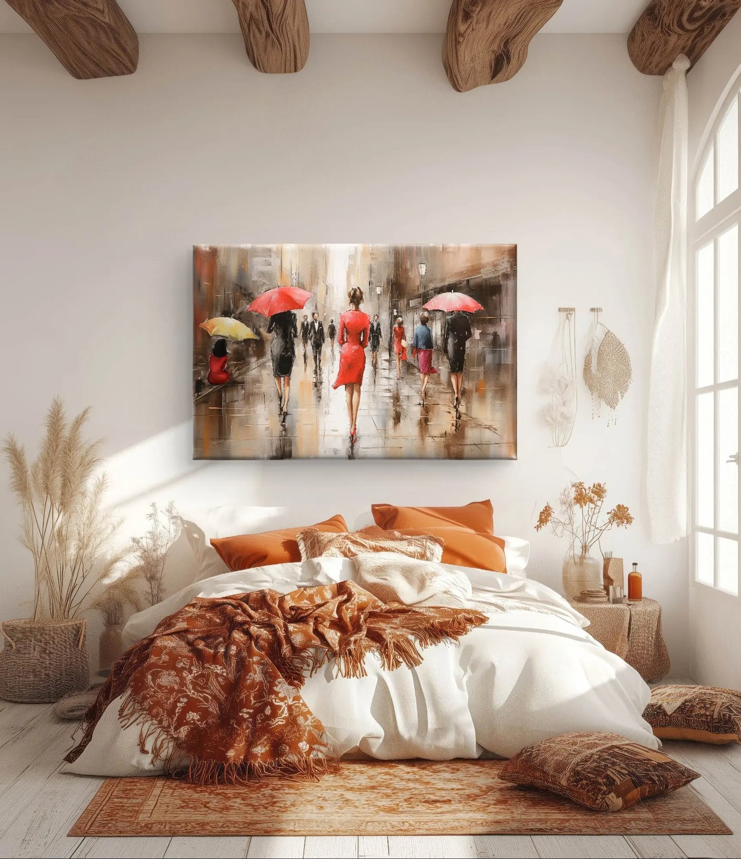 Elegance in the Rain - Exclusief canvas verkrijgbaar in diverse afmetingen