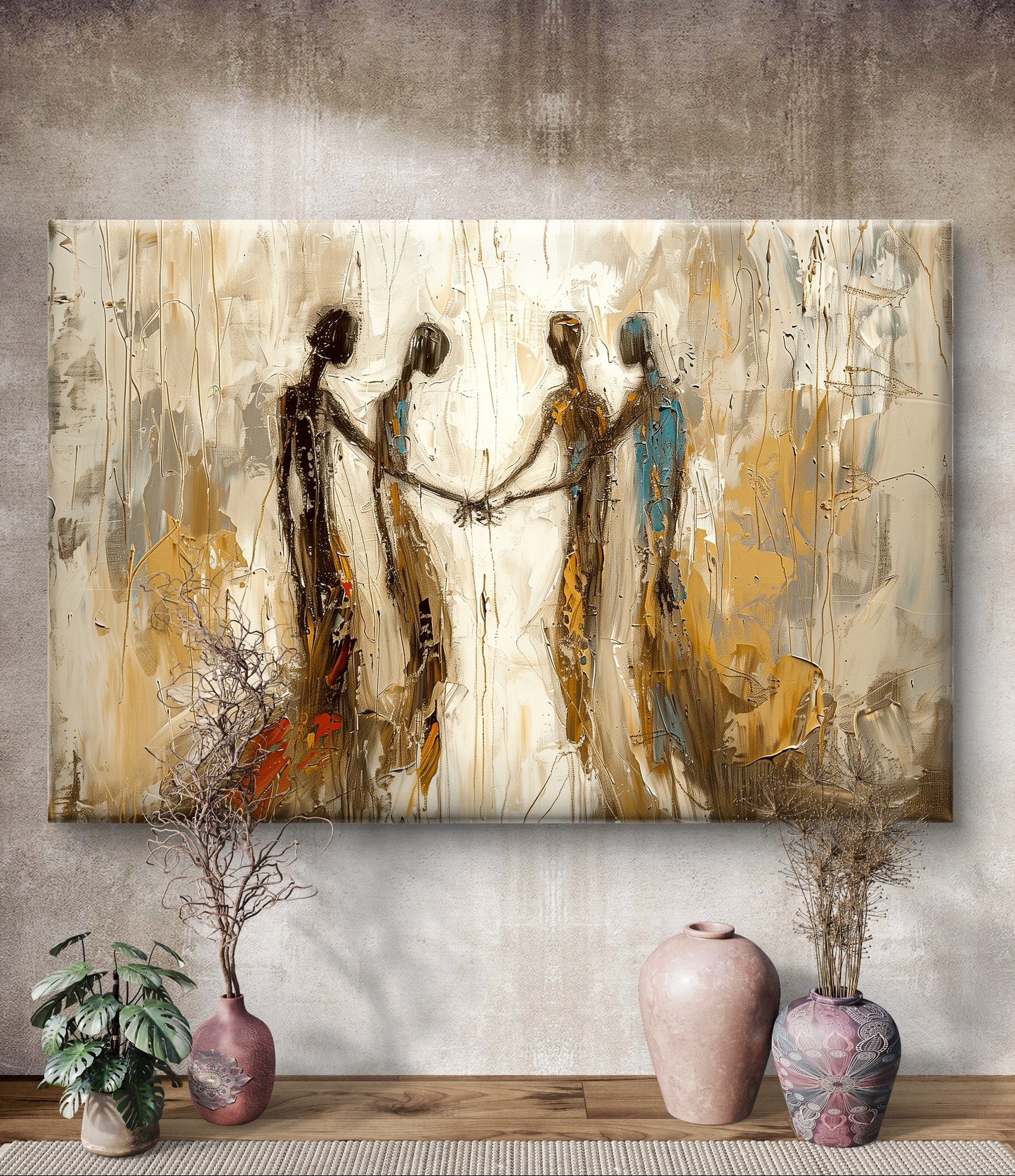"Tussen mensen" - Canvas - Verkijgbaar in diverse afmetingen