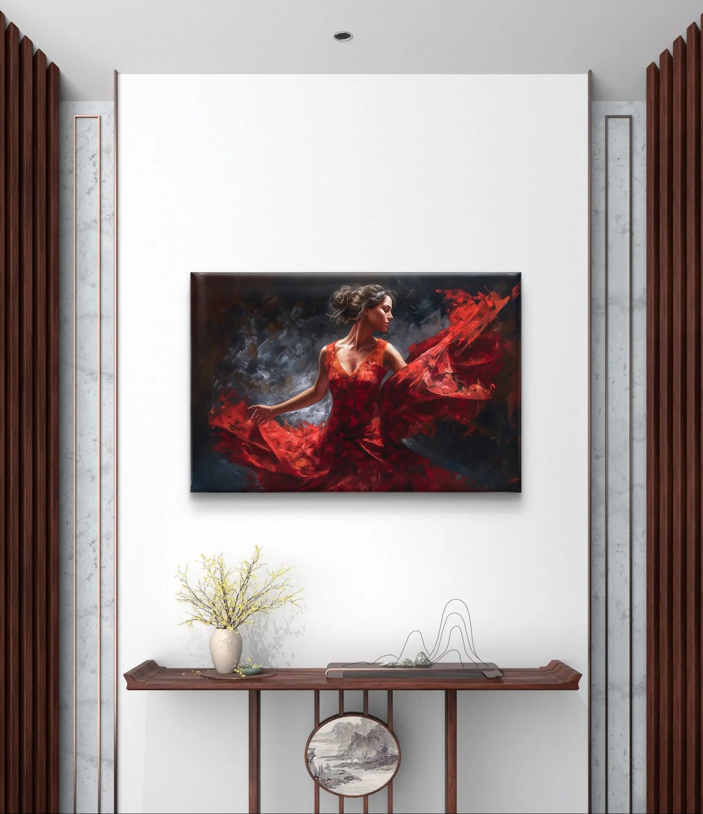 „Echo of Flamenco“ auf Leinwand und in verschiedenen Größen erhältlich