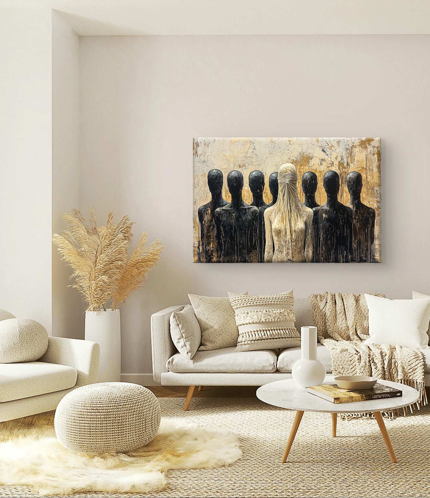 Exclusieve kunstwerken de stilte van het oordeel. Schilderij kopen op canvas