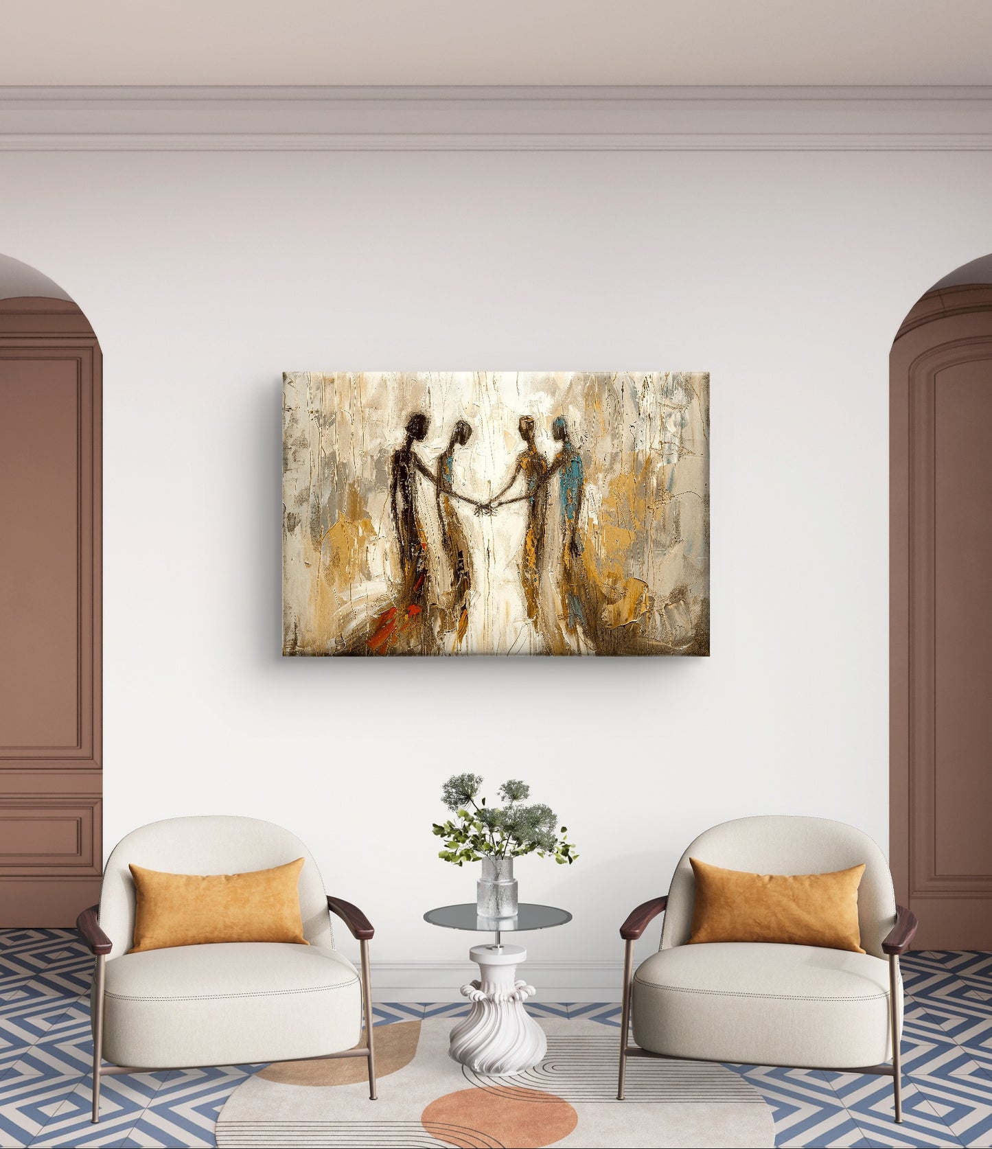 "Tussen mensen" - Canvas - Verkijgbaar in diverse afmetingen