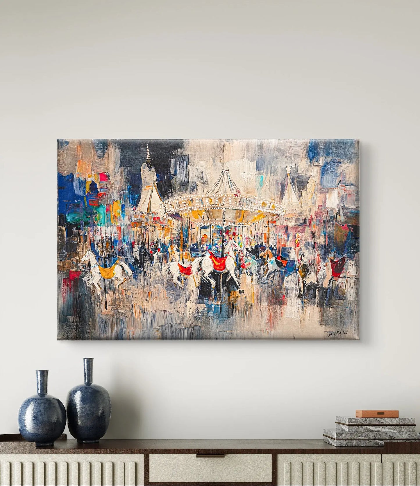 De Kermis - Canvas verkrijgbaar in diverse afmetingen - Pixure Art