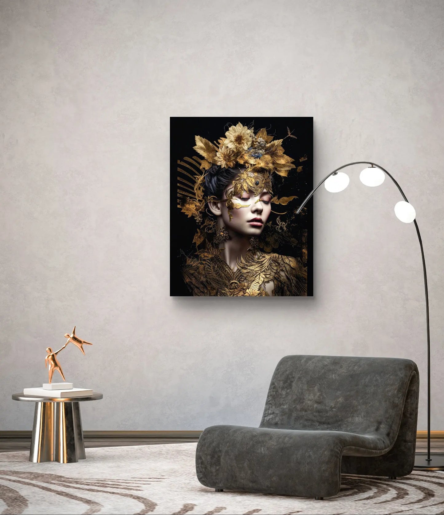 "Beauty in Gold" - Toile - Disponible en différentes tailles