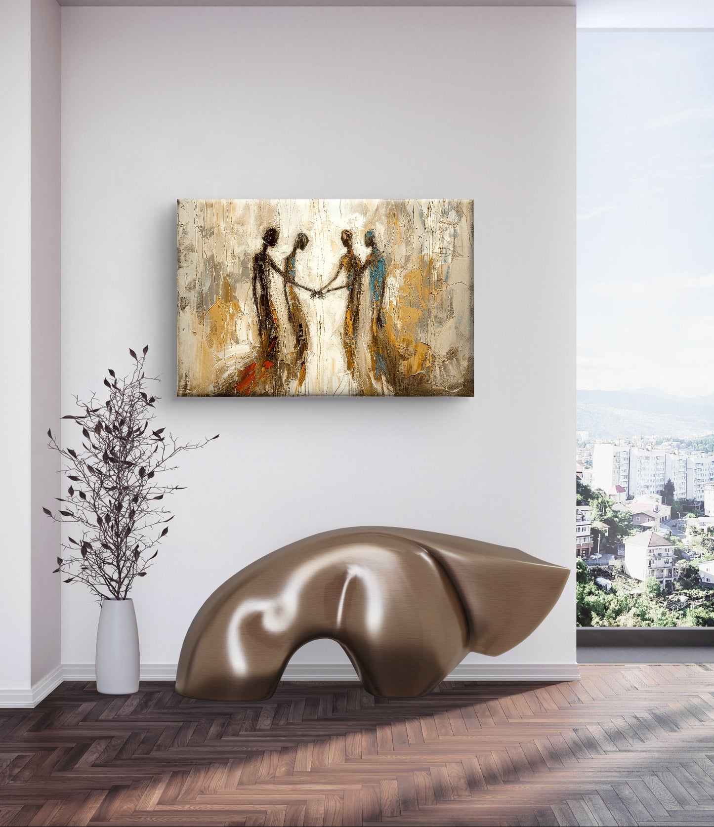 "Tussen mensen" - Canvas - Verkijgbaar in diverse afmetingen