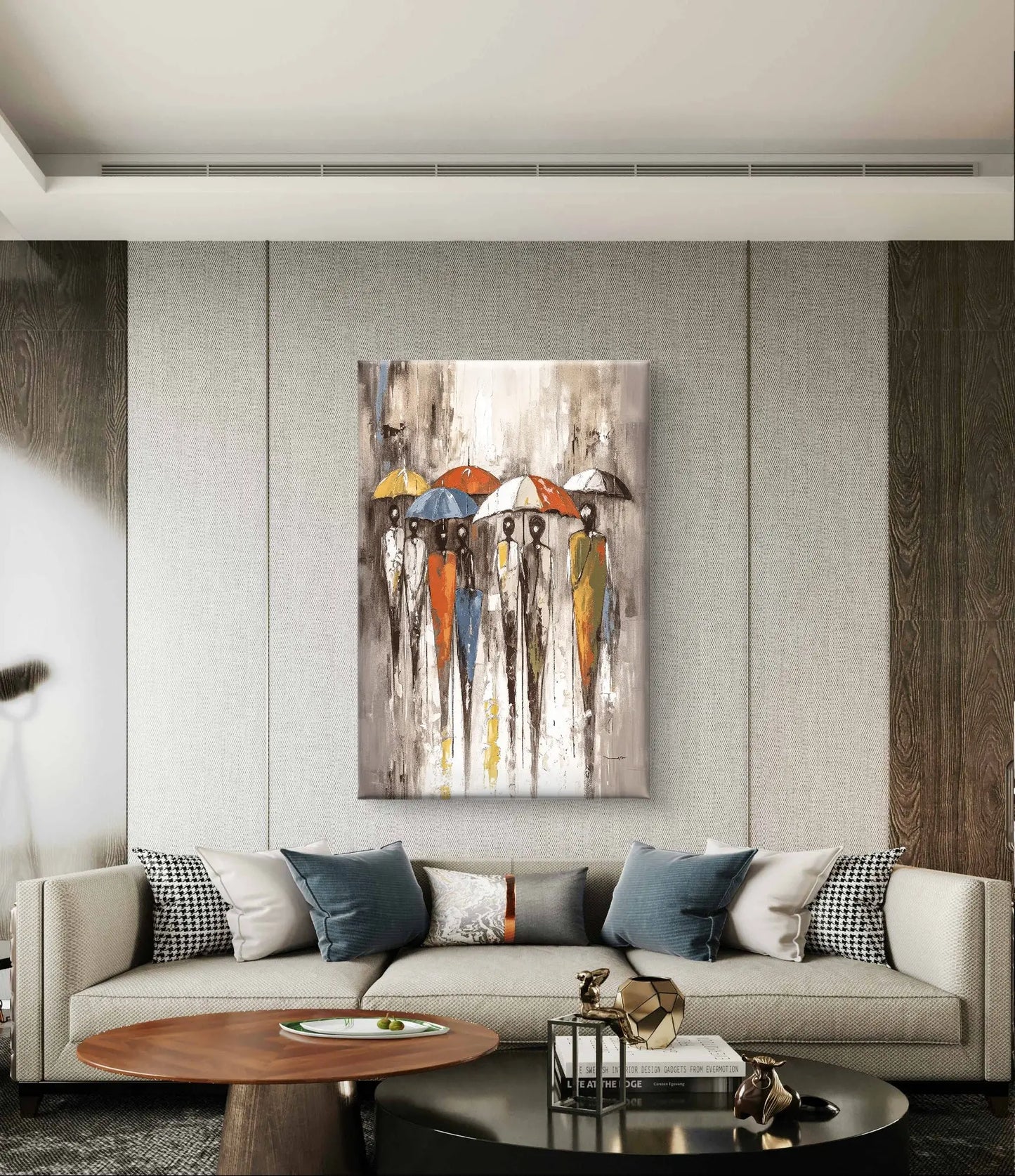 Under the Umbrellas - canvas diverse afmetingen