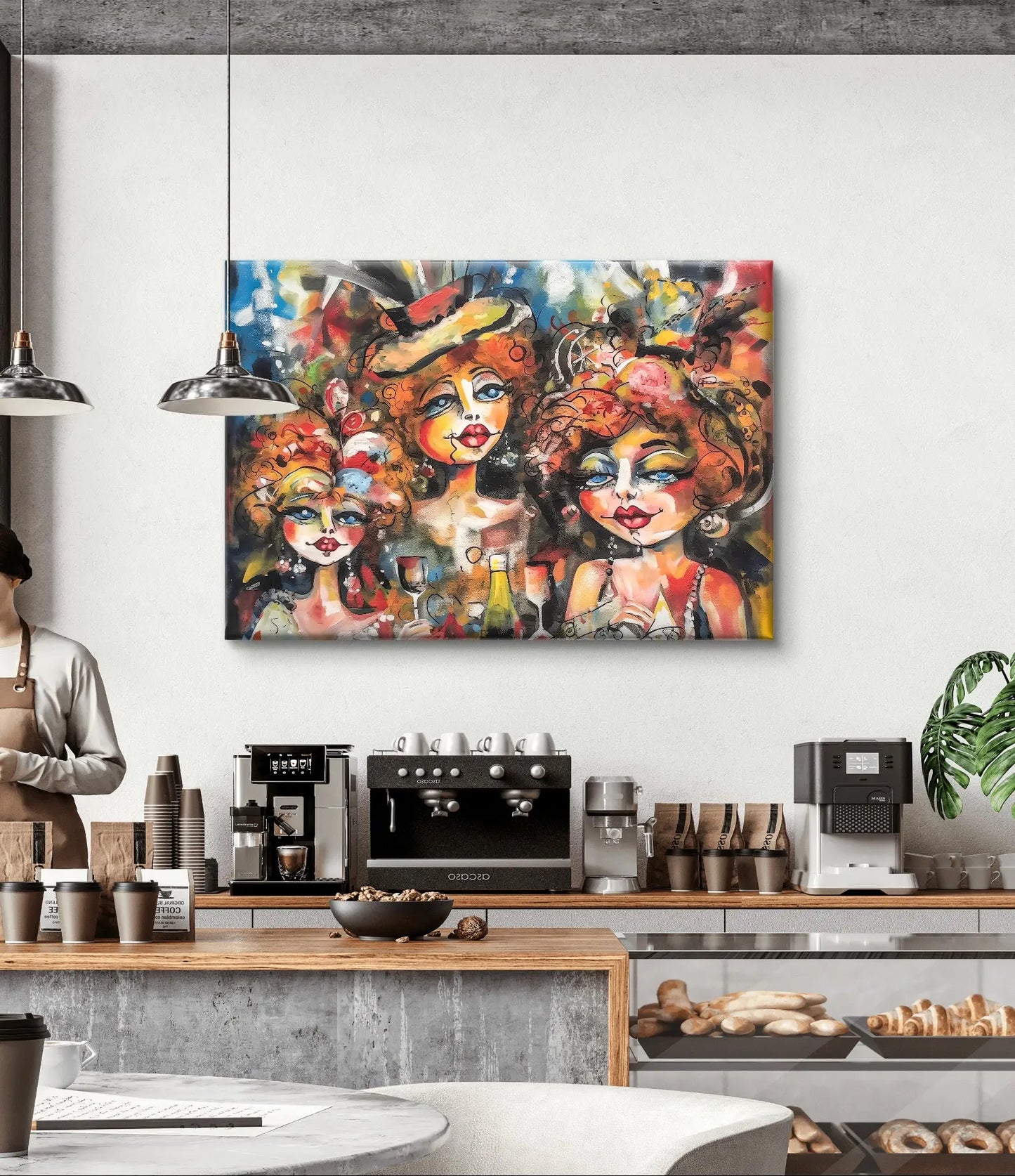 Dames van het Carnaval - Canvas in diverse afmetingen verkrijgbaar ! - Pixure Art