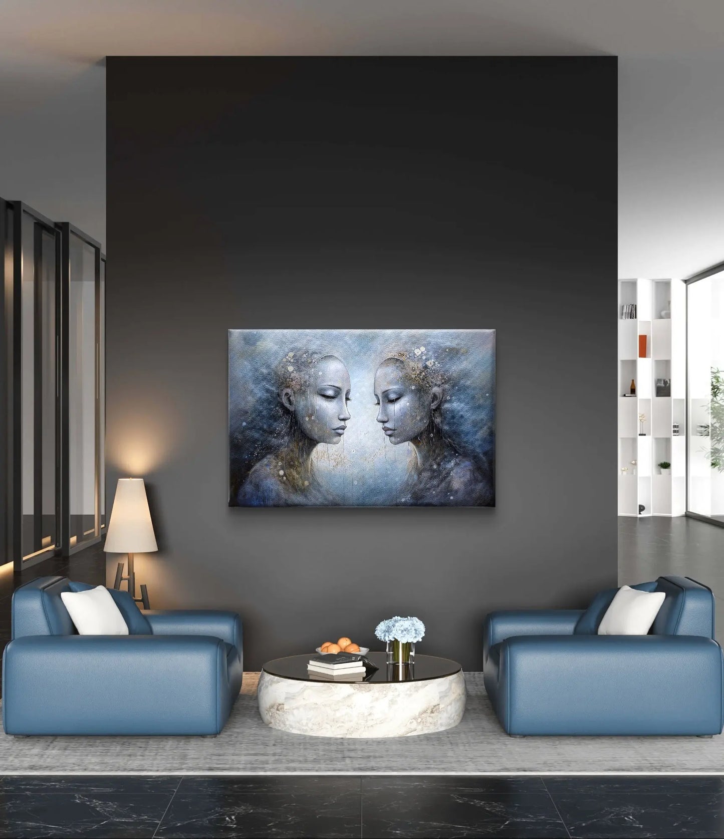 Larmes au Ciel - Toile aux dimensions 100cm x 75cm