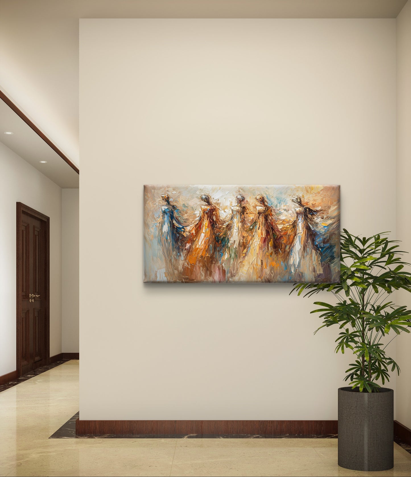 "Symfonie van Geluk" - Wanddecoratie op Canvas in Diverse Afmetingen