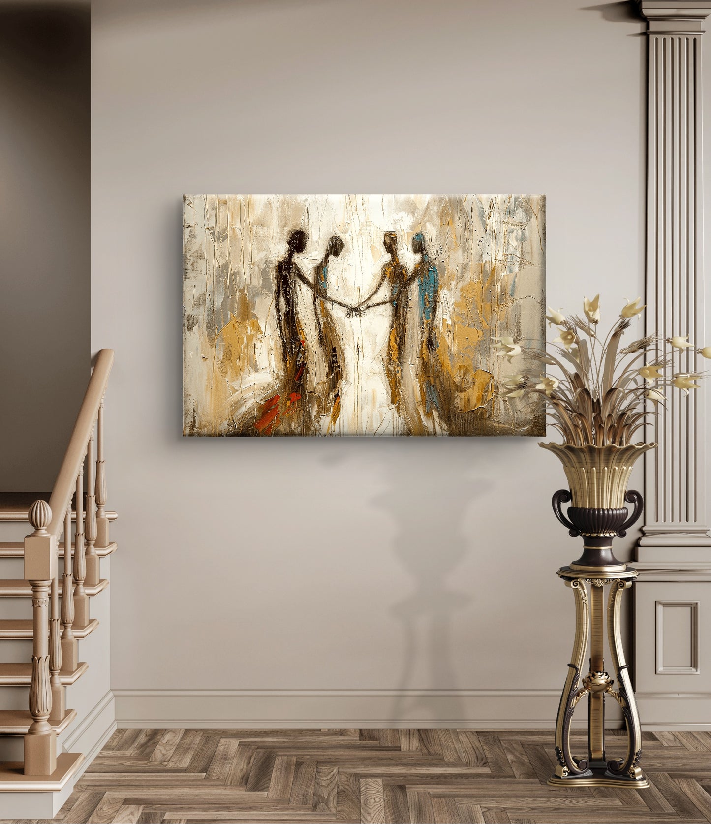 "Tussen mensen" - Canvas - Verkijgbaar in diverse afmetingen