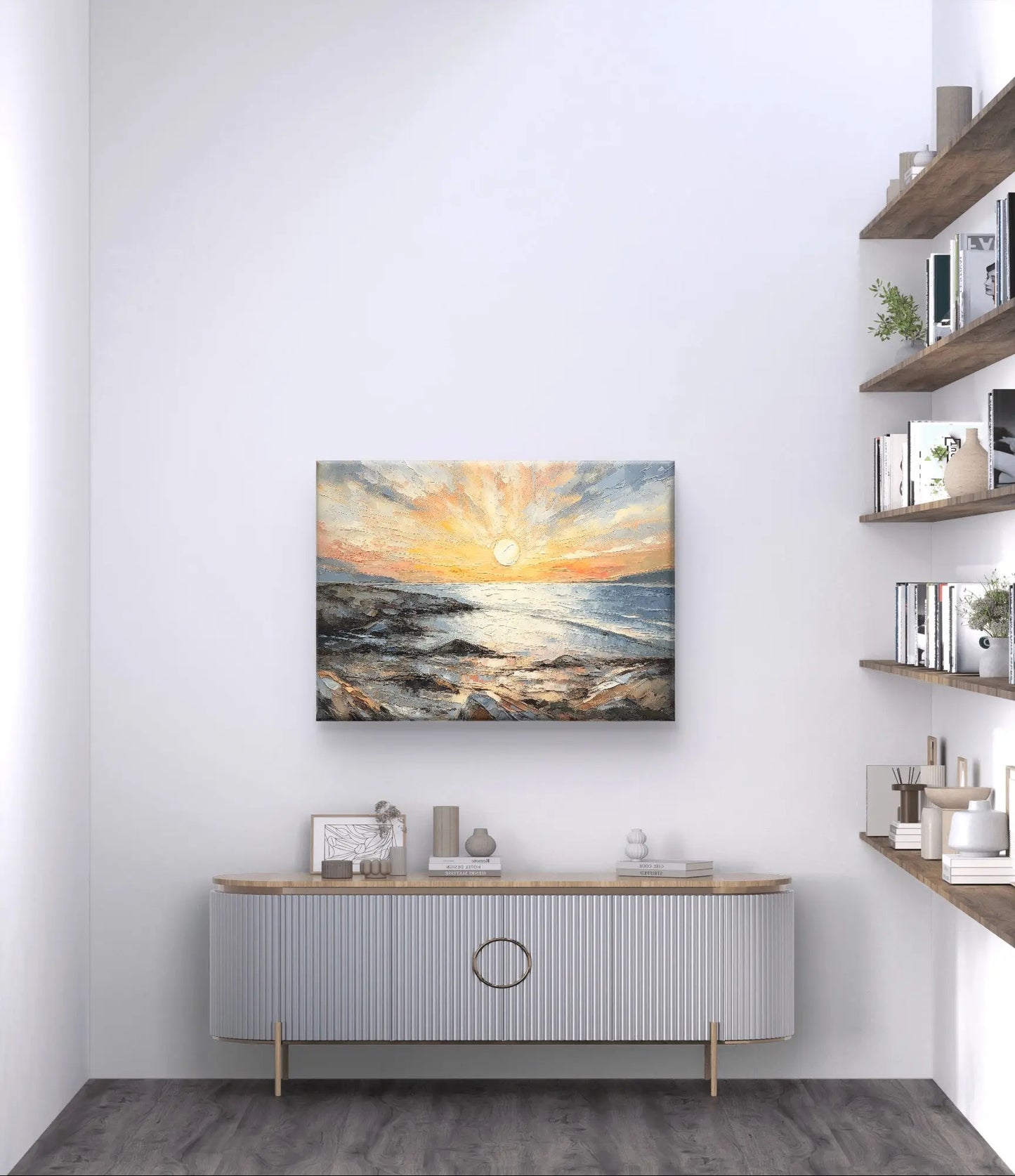 Rust aan de Horizon - Canvas afmetingen : 100cm x 75 cm