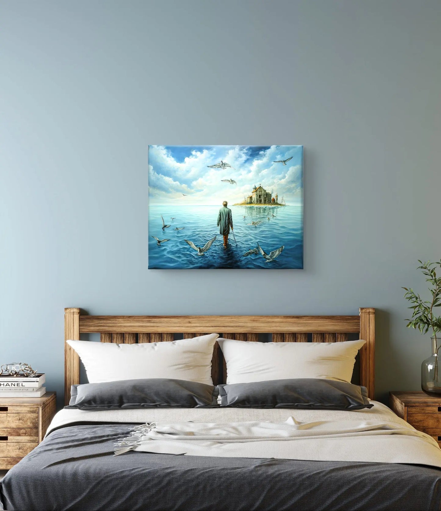 Le Chemin de la Réflexion - dimensions de la toile : 80cm x 60cm
