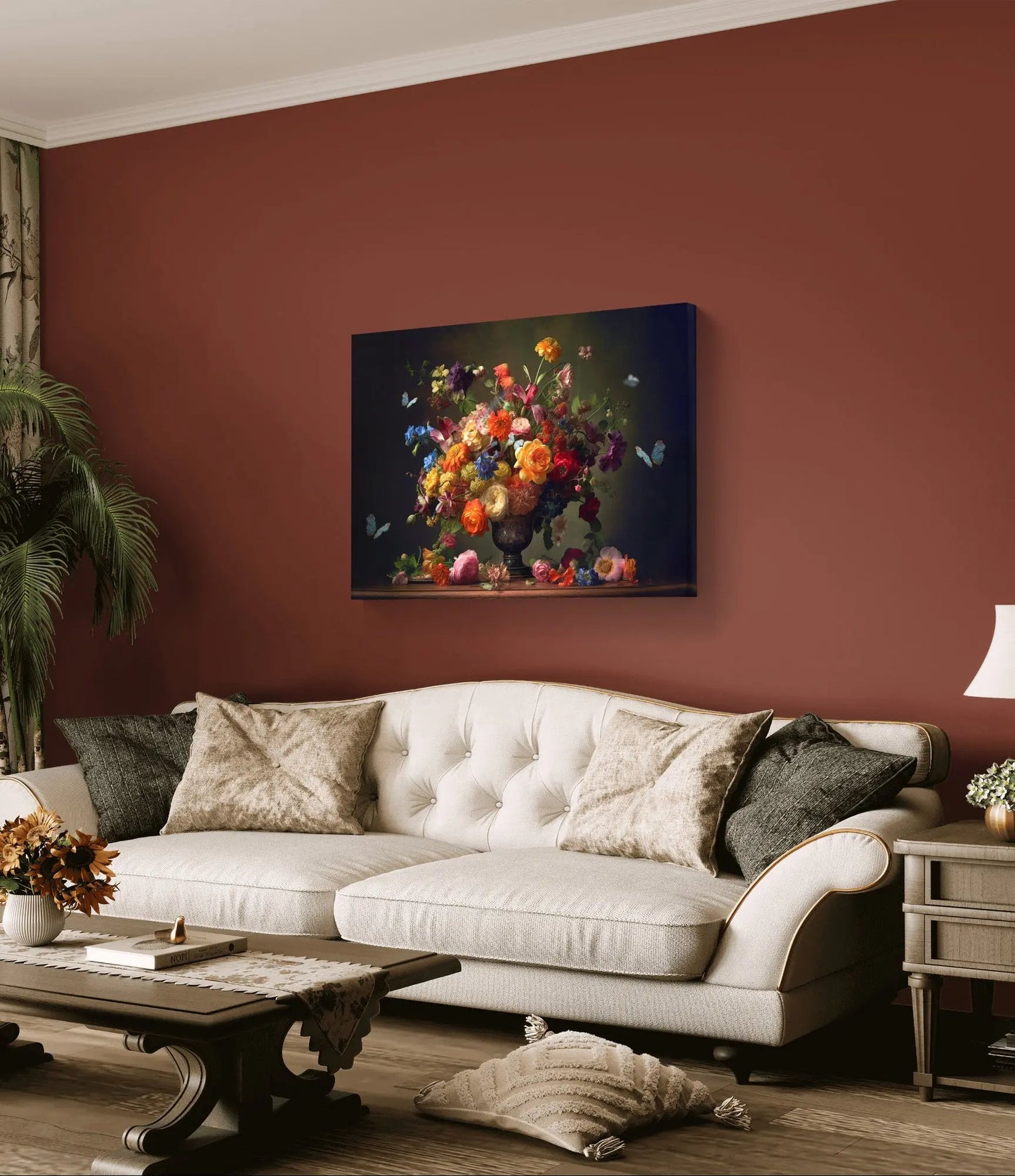 Schilderij bloemen