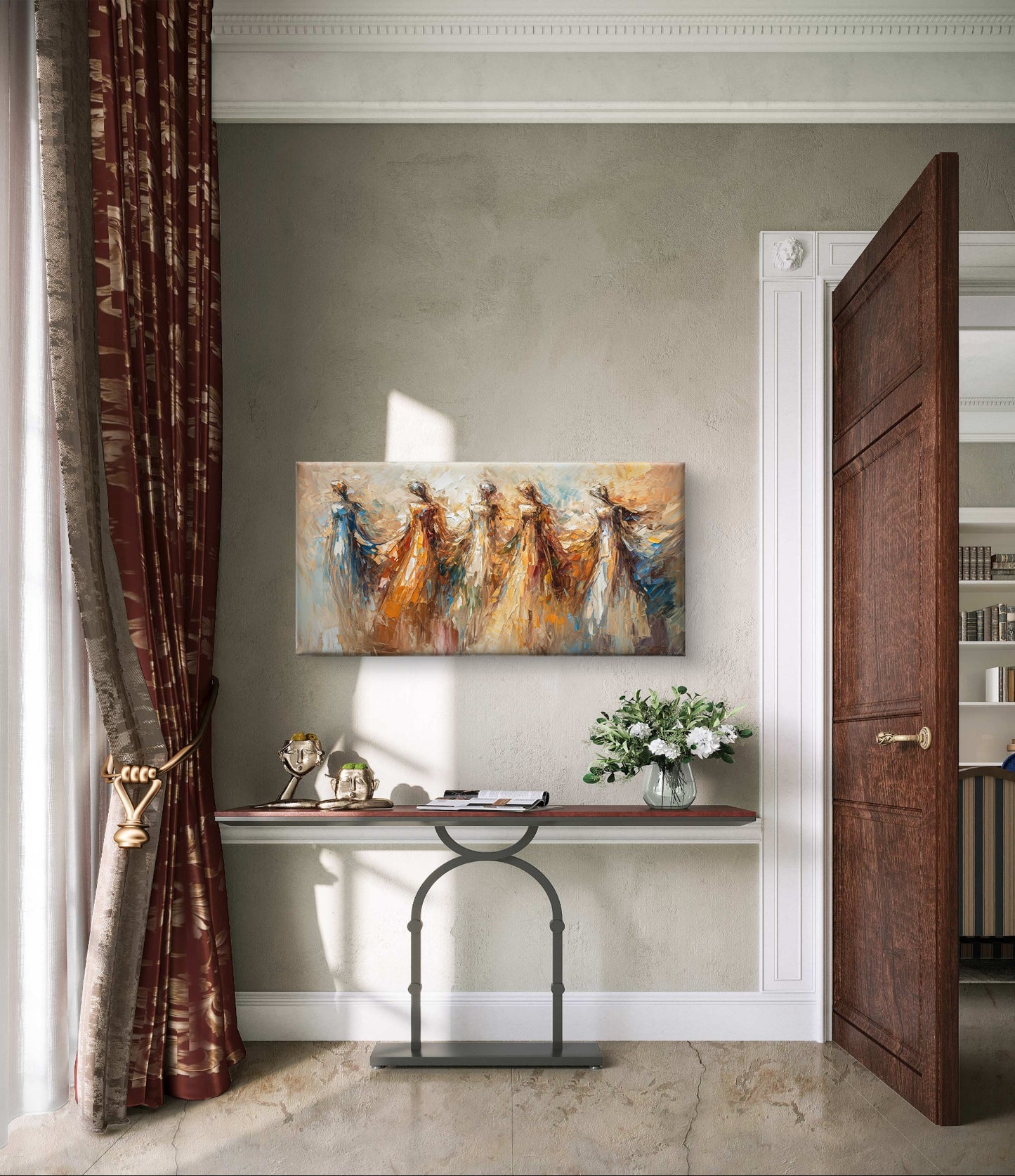 "Symfonie van Geluk" - Wanddecoratie op Canvas in Diverse Afmetingen