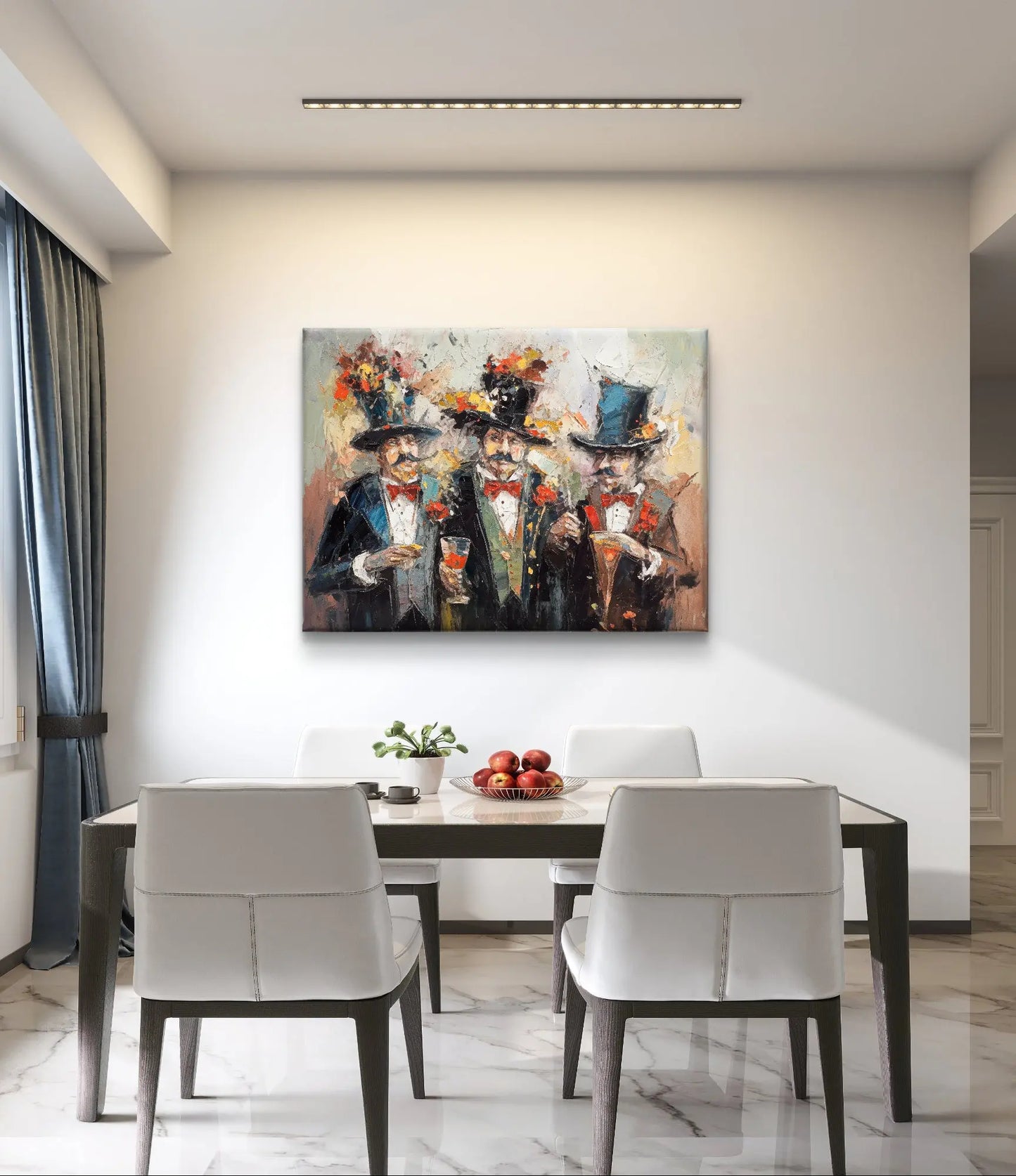 De Galante Heren - Canvas - Verkrijgbaar in diverse Afmetingen