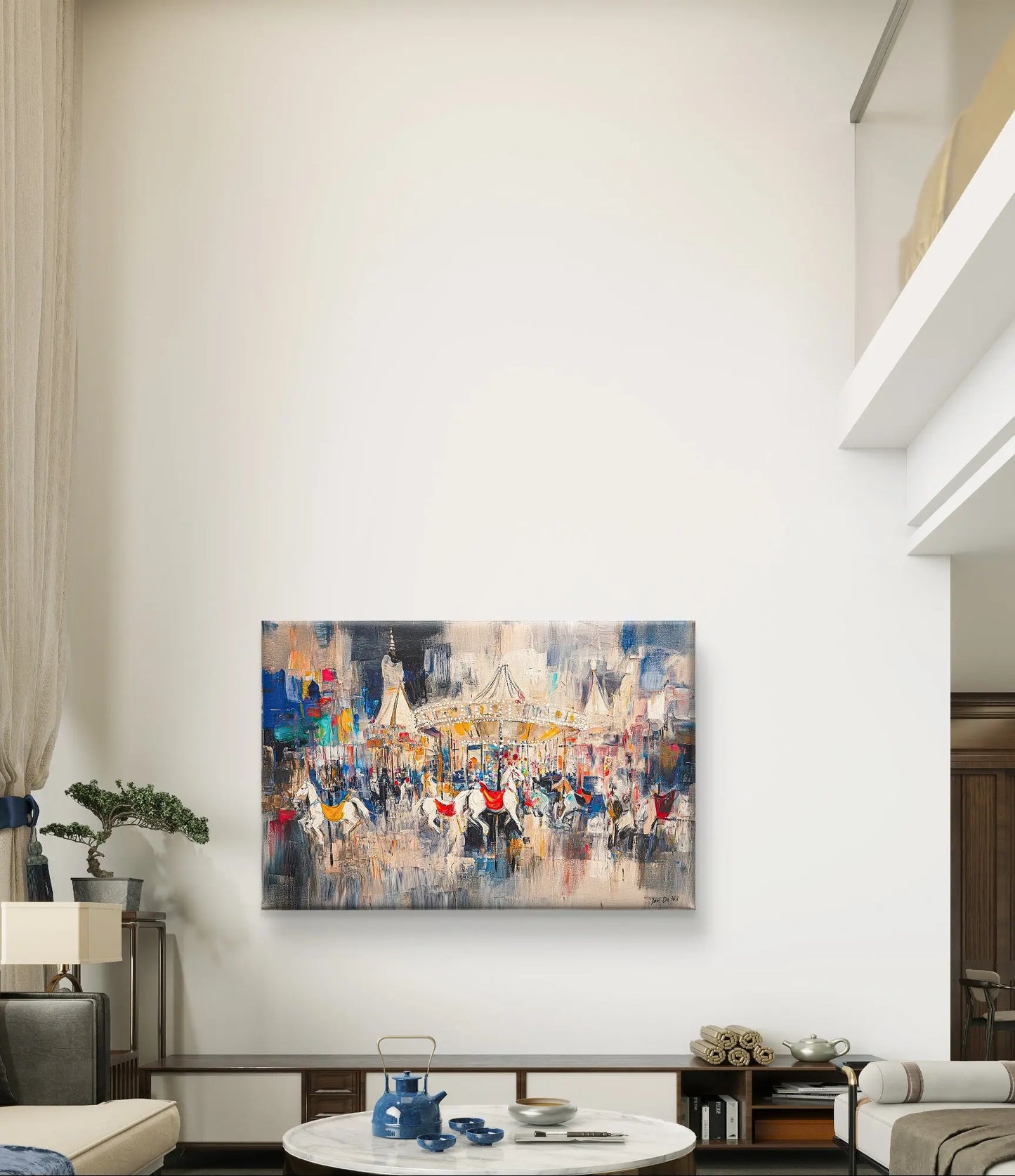 De Kermis - Canvas verkrijgbaar in diverse afmetingen - Pixure Art