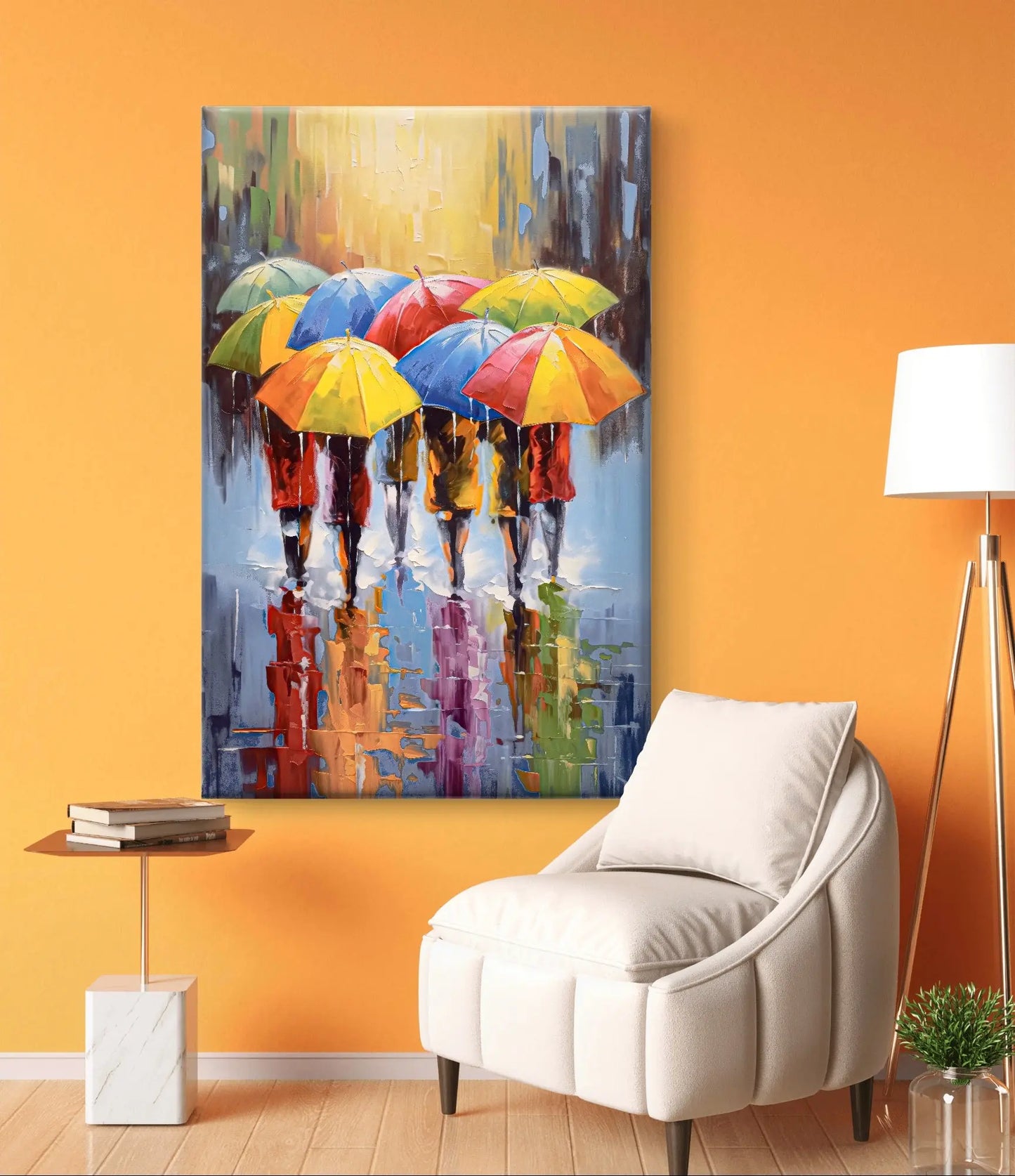Regenscherm Reflecties - Canvas verkrijgbaar in diverse afmetingen