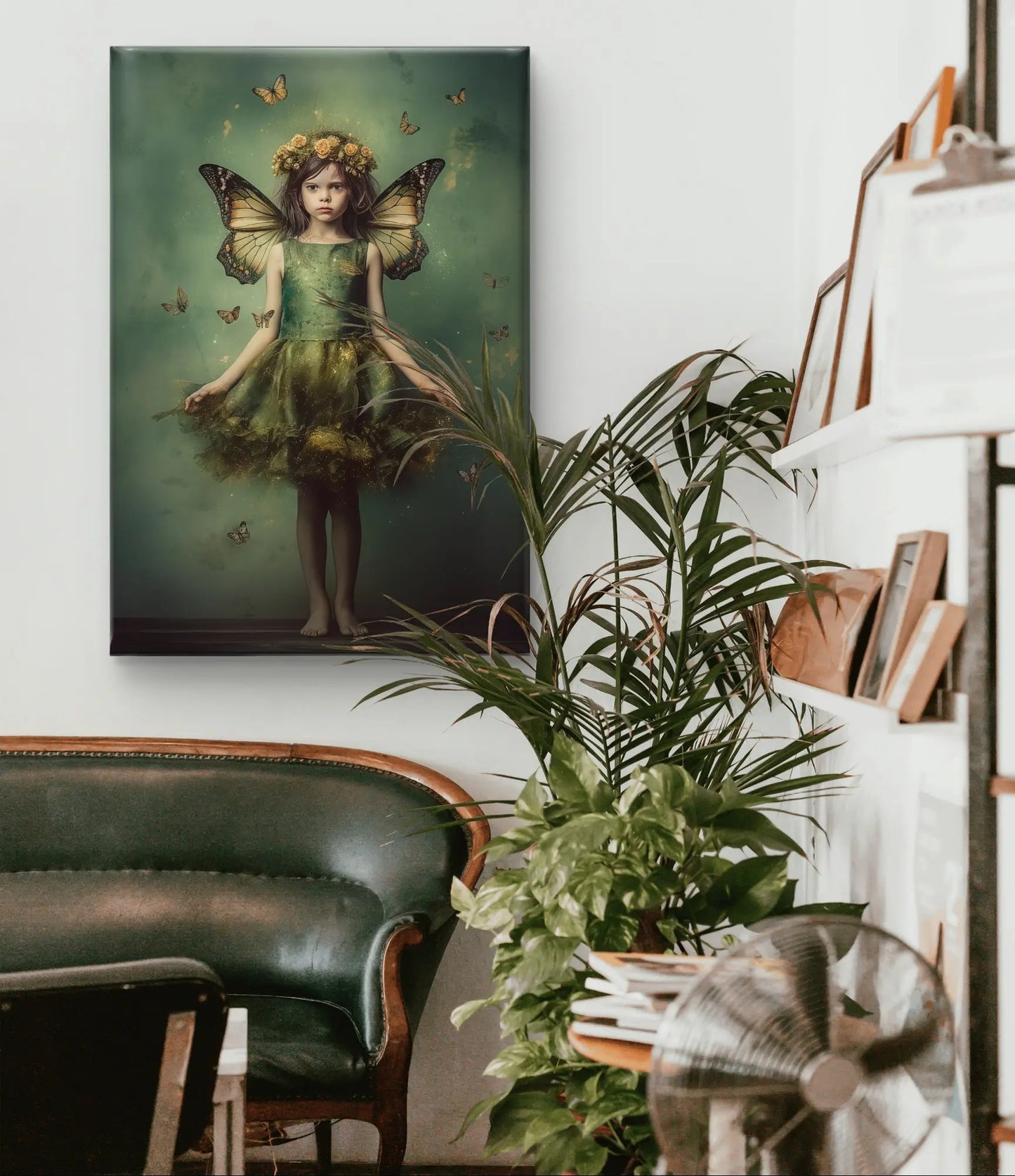 „Schmetterlingsmädchen“ auf Leinwand, Maße 100cm x 75 cm
