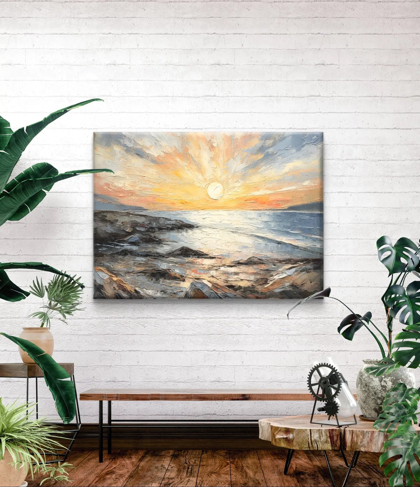Rust aan de Horizon - Canvas afmetingen : 100cm x 75 cm