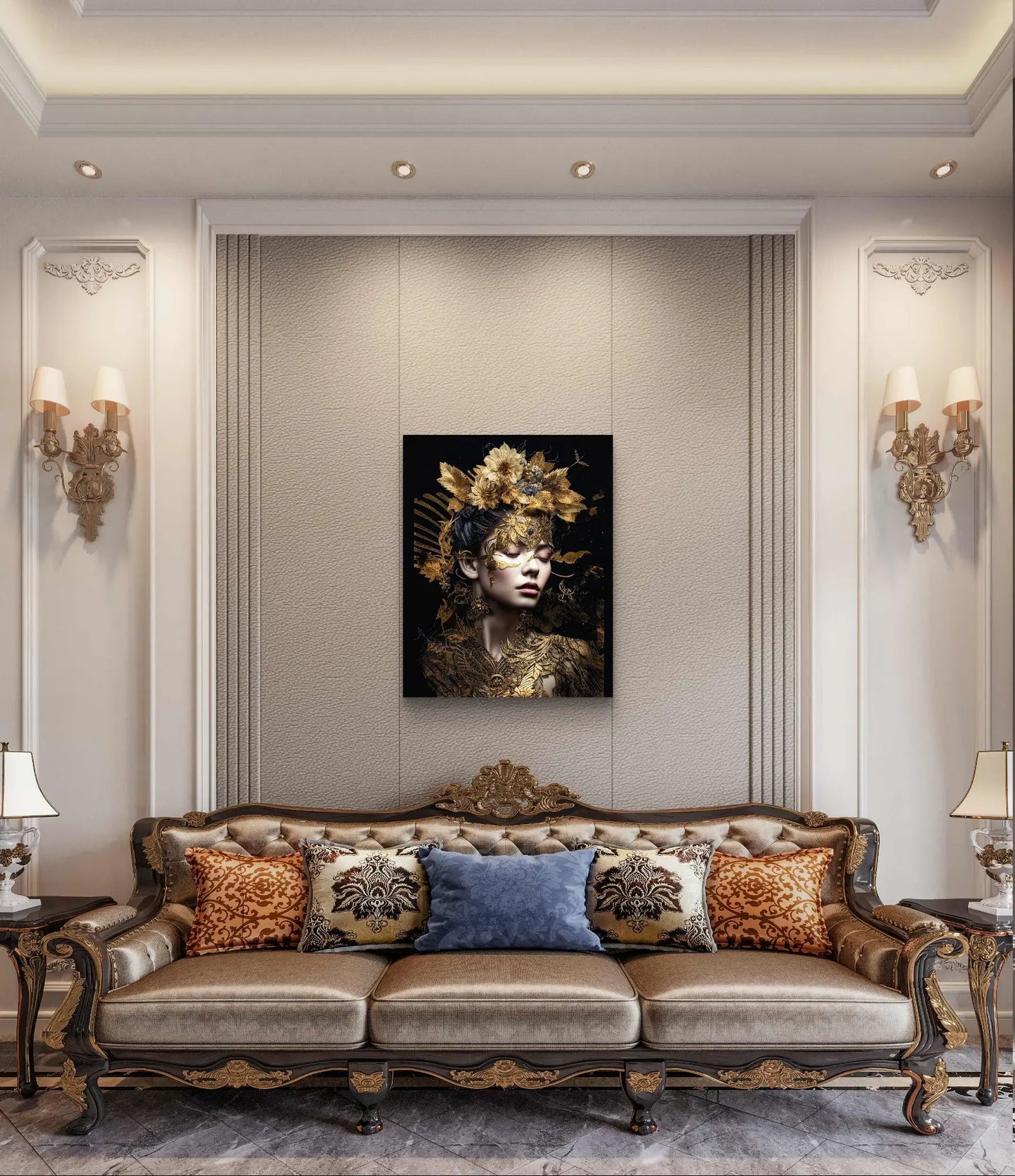 "Beauty in Gold" - Toile - Disponible en différentes tailles