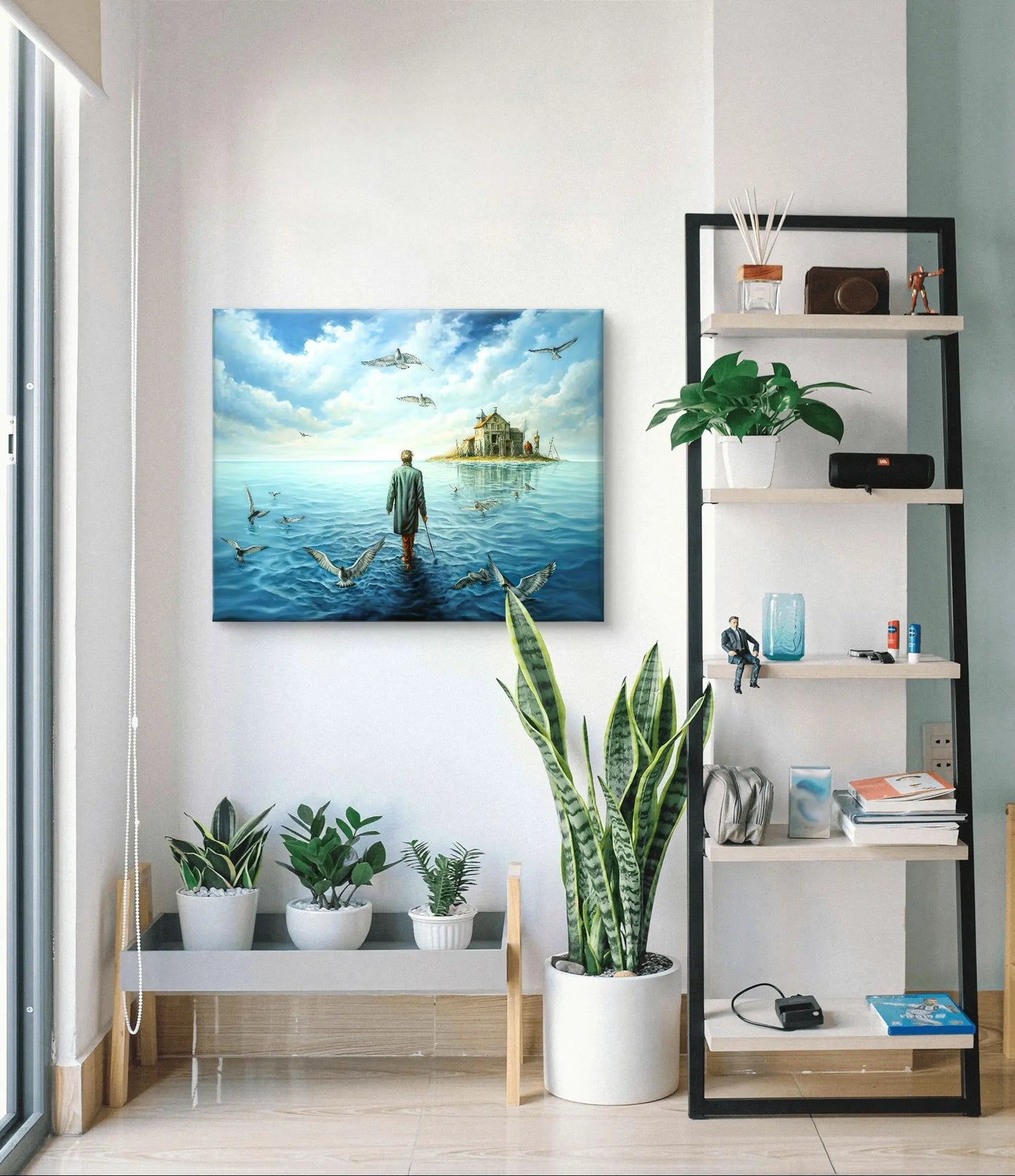 Le Chemin de la Réflexion - dimensions de la toile : 80cm x 60cm