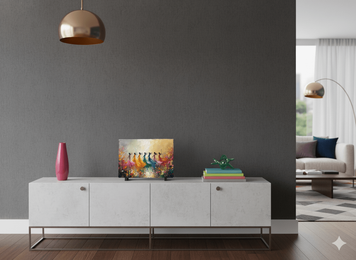 🌸 Dans van de Lente – op Leisteen - Pixure Art