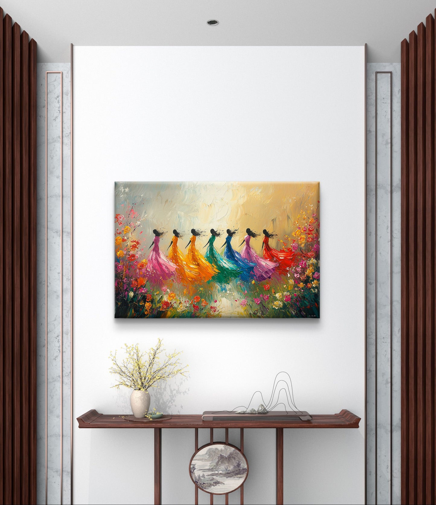 Wanddecoratie dans van de lente is een kunstwerk dat je kan kopen in de webshop pixure art in lanaken