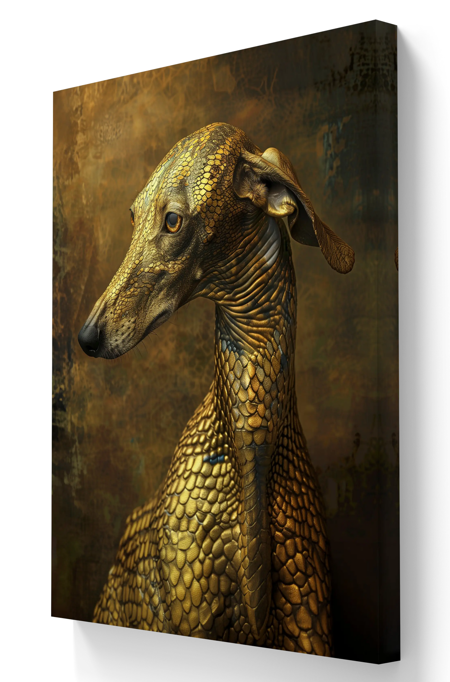 Exklusive Kunst auf Leinwand: „Golden Guard“ Verschiedene Größen möglich!