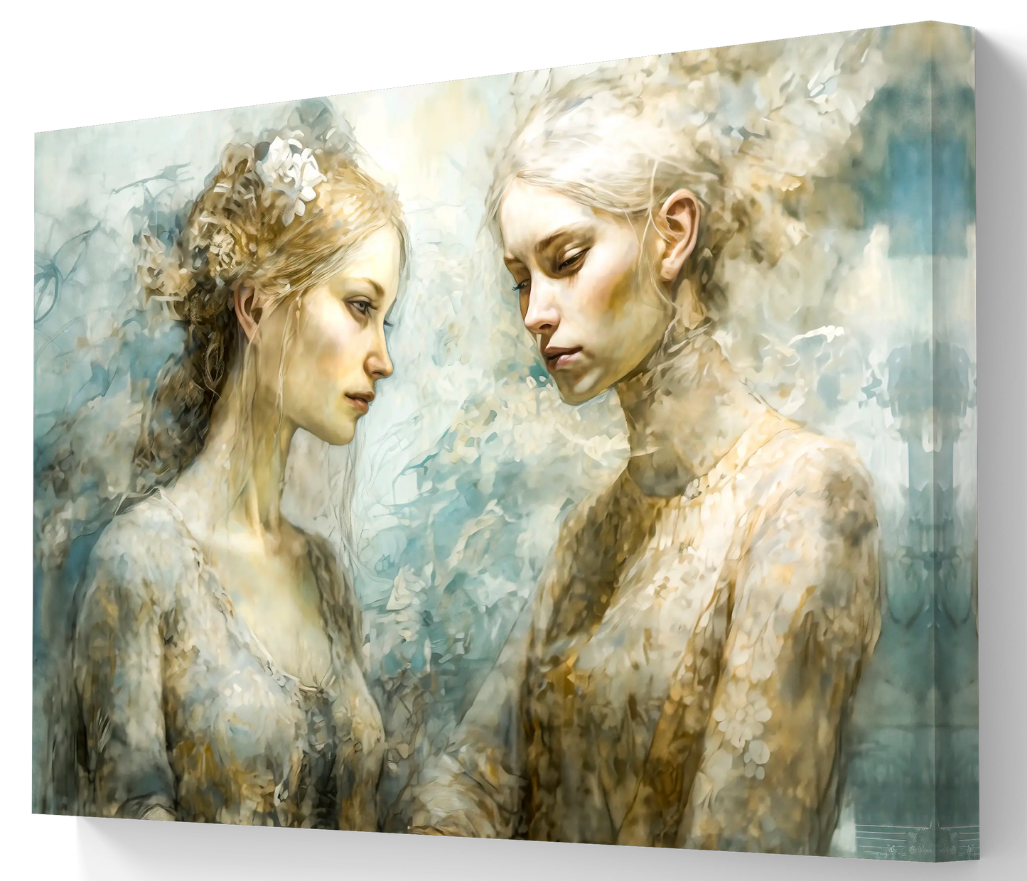 Silent Connections - Exclusieve Muurdecoratie op Canvas