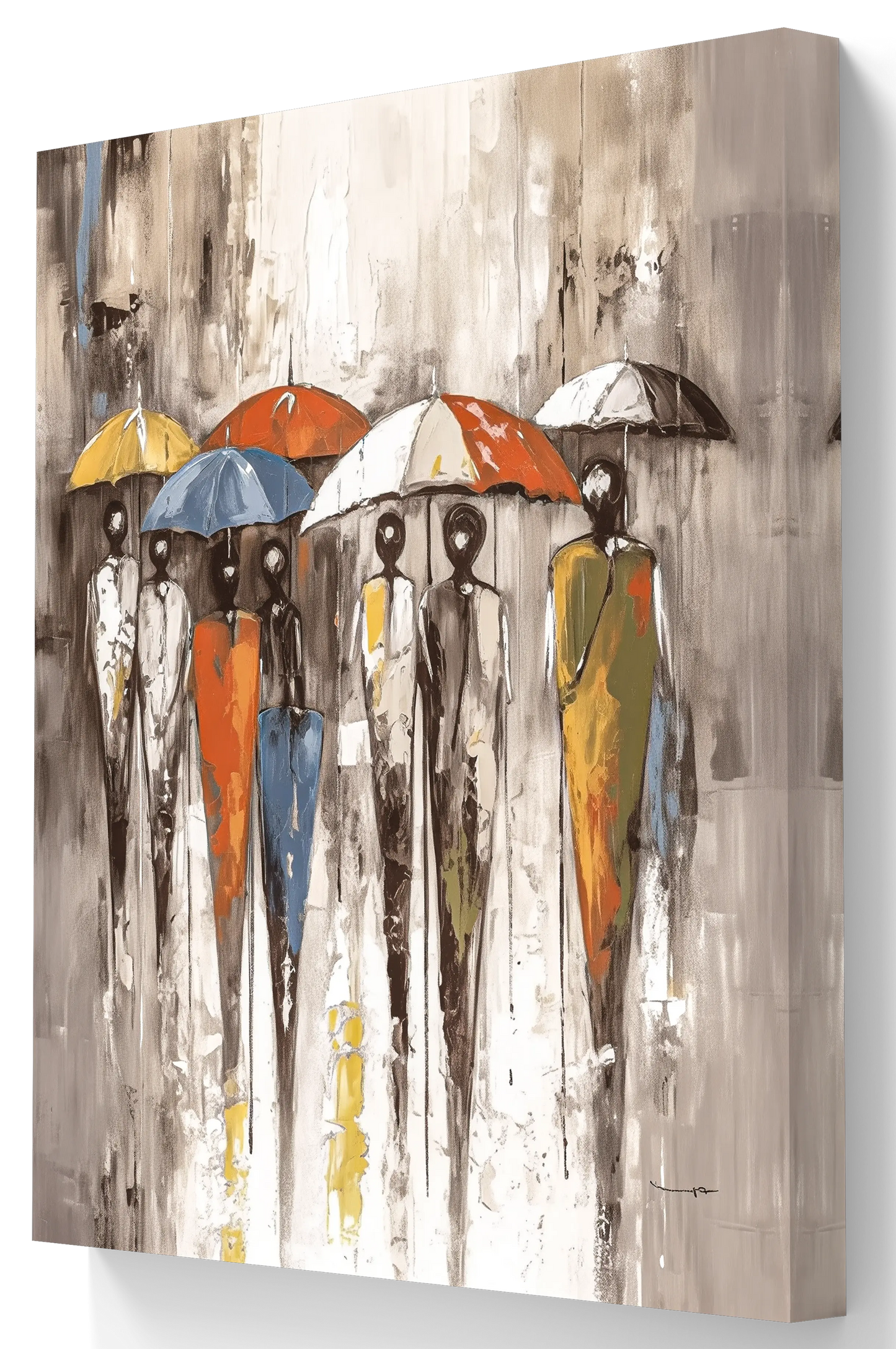 Under the Umbrellas - canvas diverse afmetingen
