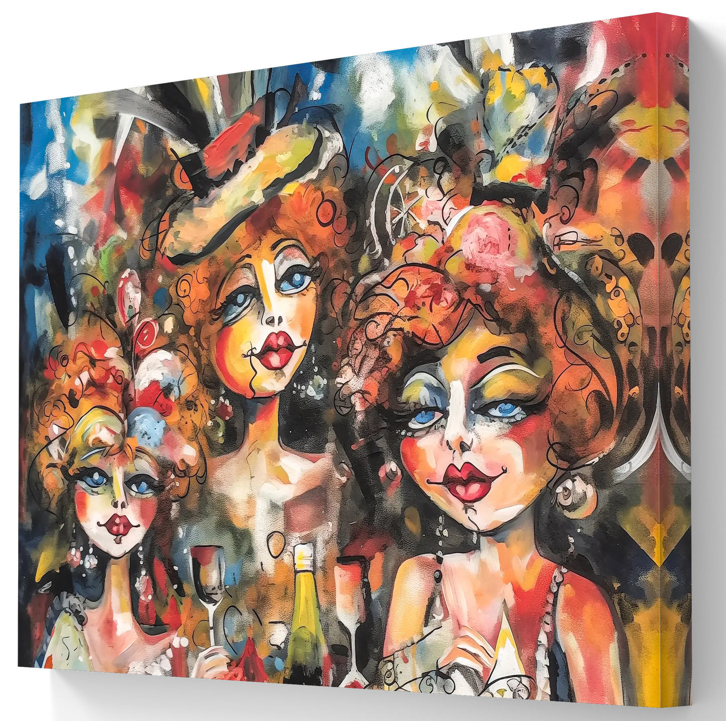 Dames du Carnaval - Toile disponible en deux tailles !