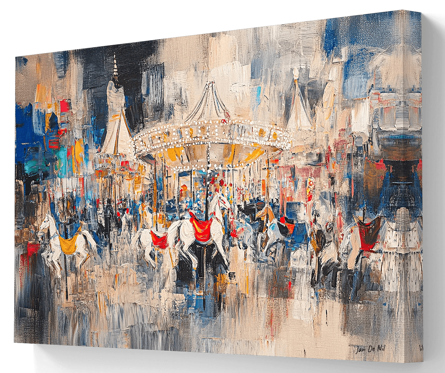 De Kermis - Canvas verkrijgbaar in diverse afmetingen - Pixure Art