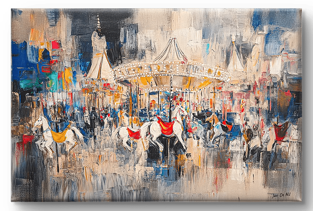 De Kermis - Canvas verkrijgbaar in diverse afmetingen - Pixure Art