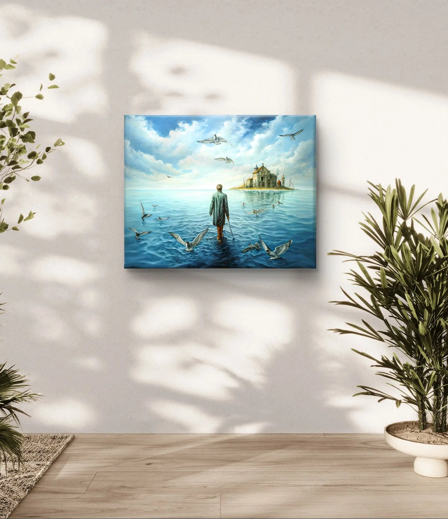 Le Chemin de la Réflexion - dimensions de la toile : 80cm x 60cm