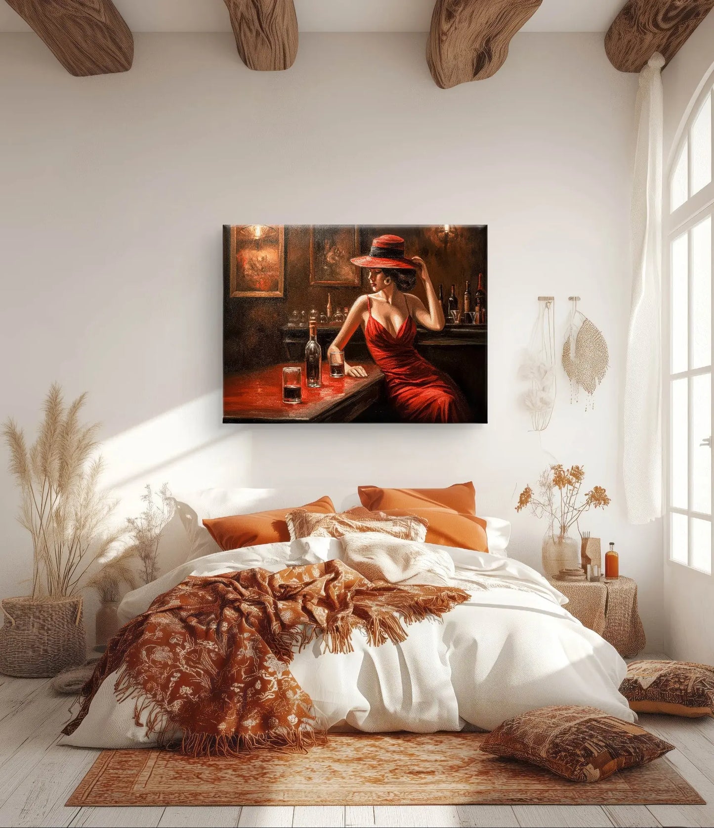 Elegantie aan de Bar - Canvas verkijgbaar in diverse afmetingen