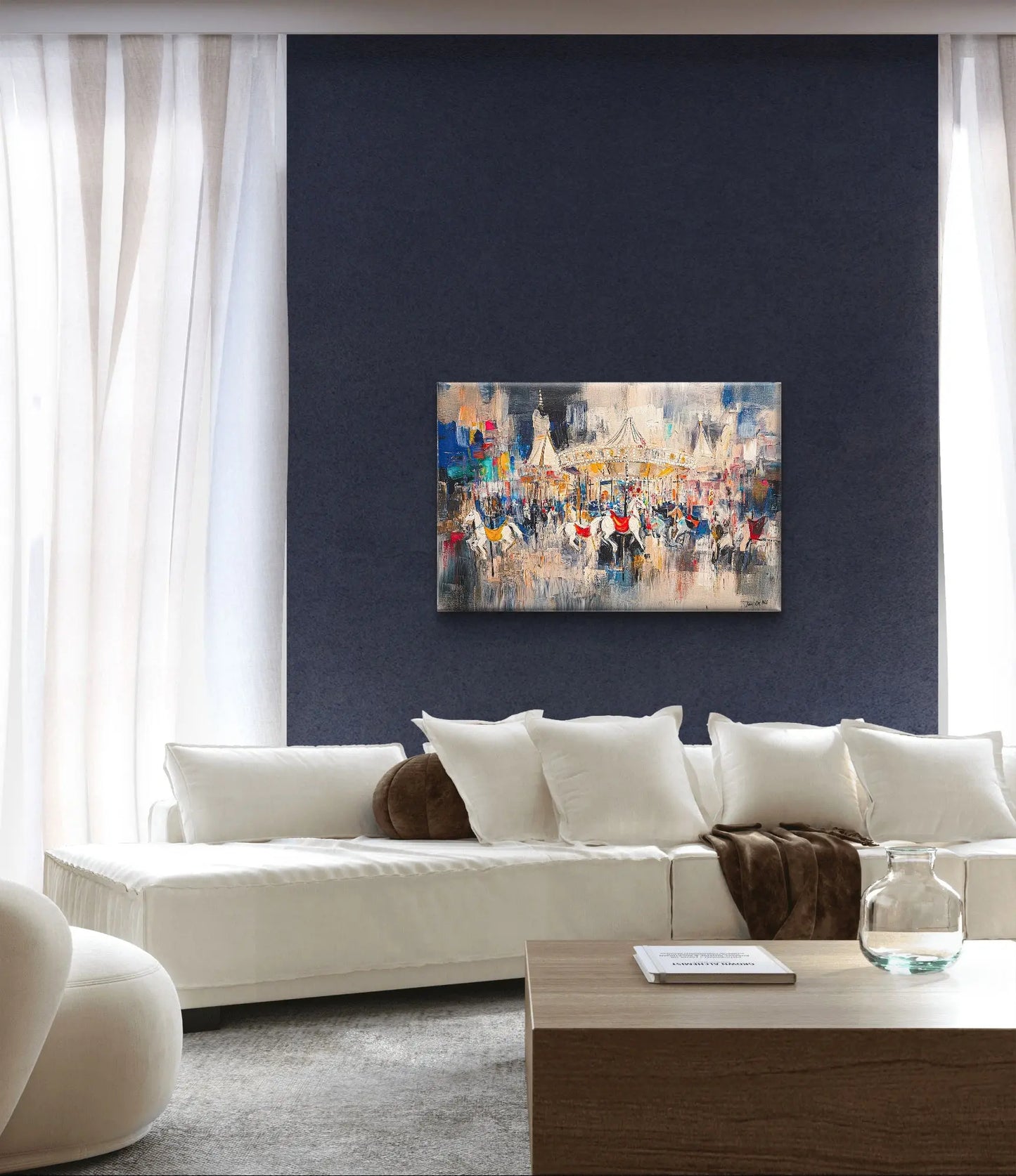 De Kermis - Canvas verkrijgbaar in diverse afmetingen - Pixure Art