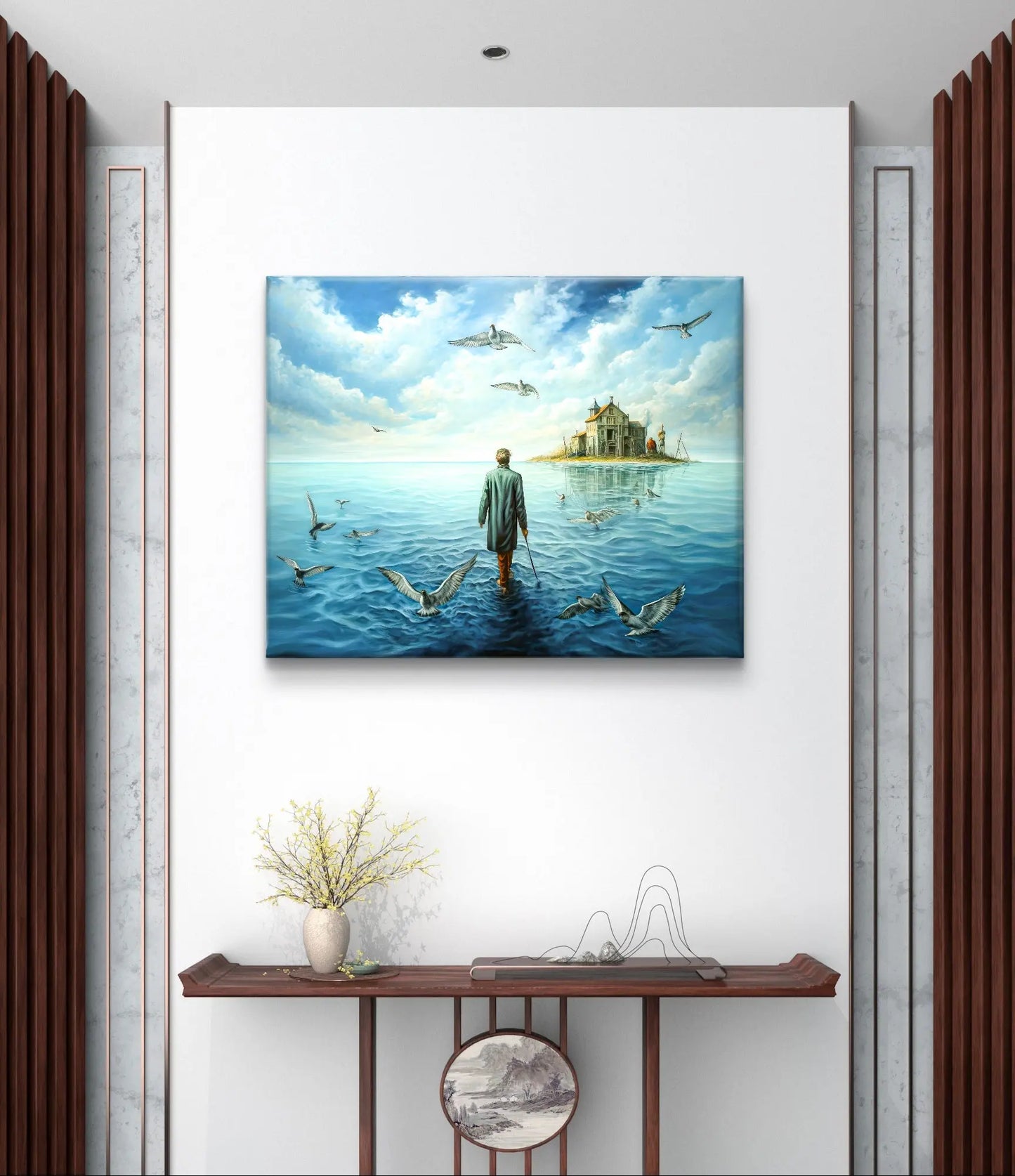 Le Chemin de la Réflexion - dimensions de la toile : 80cm x 60cm