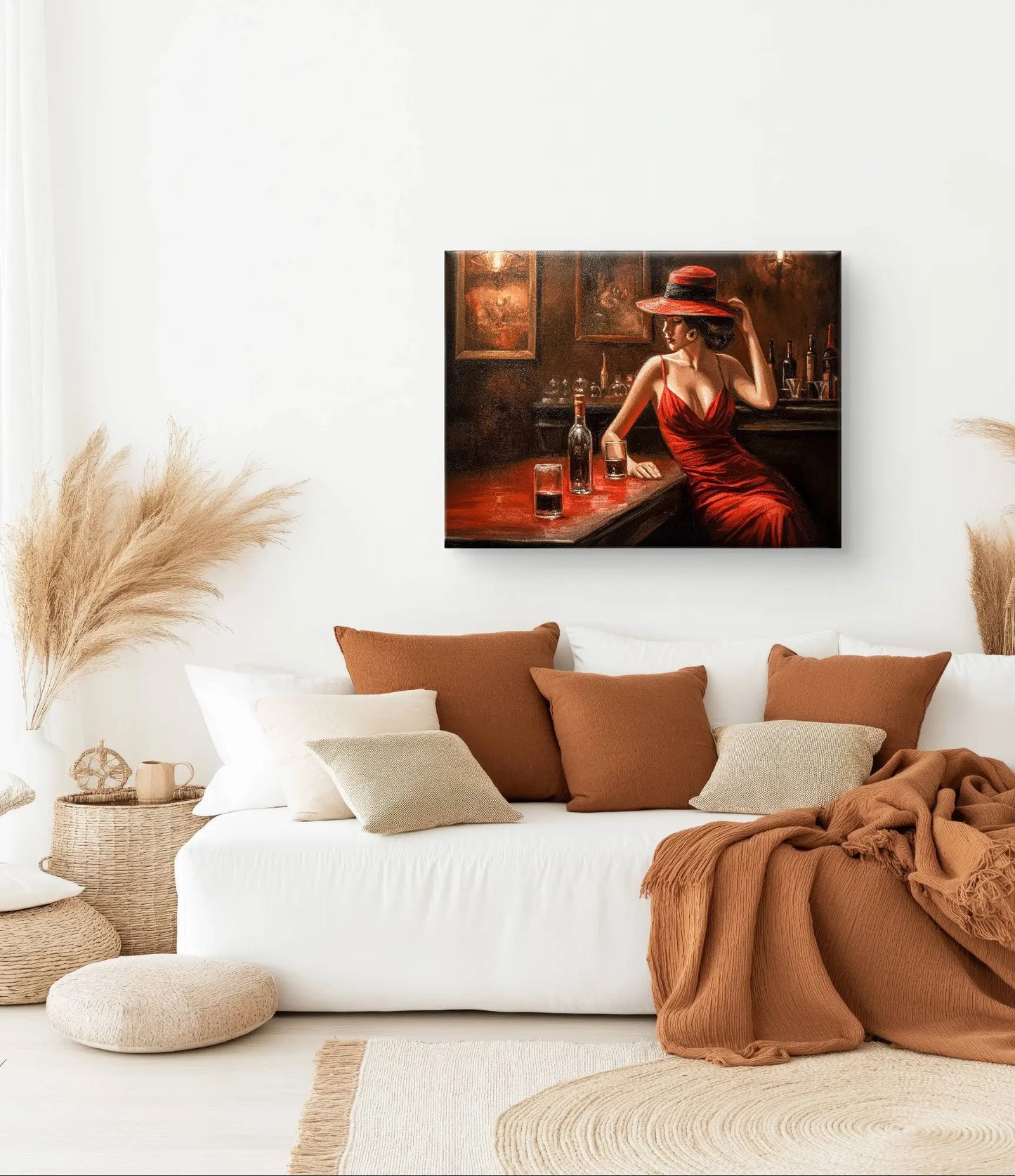 Elegantie aan de Bar - Canvas verkijgbaar in diverse afmetingen