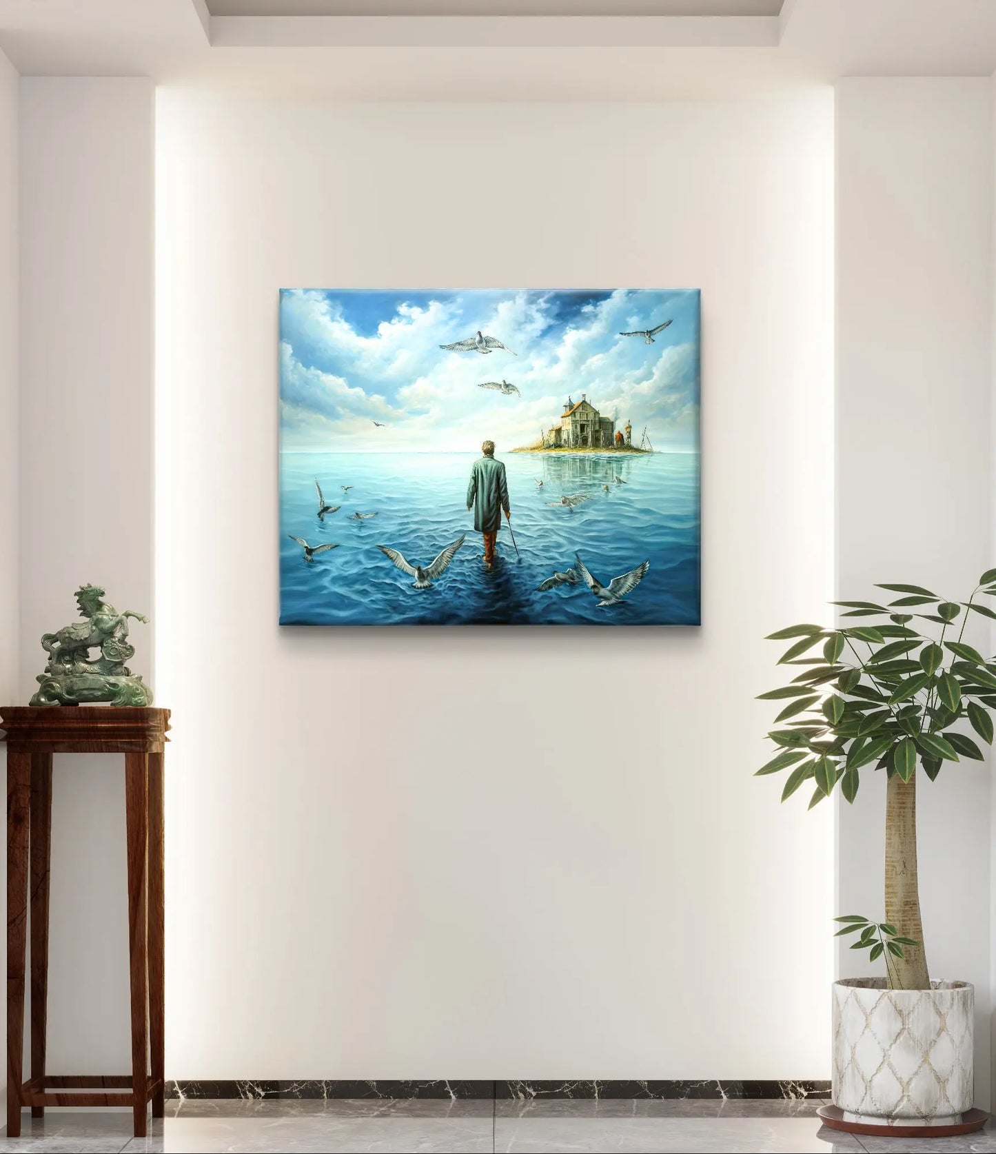 Le Chemin de la Réflexion - dimensions de la toile : 80cm x 60cm