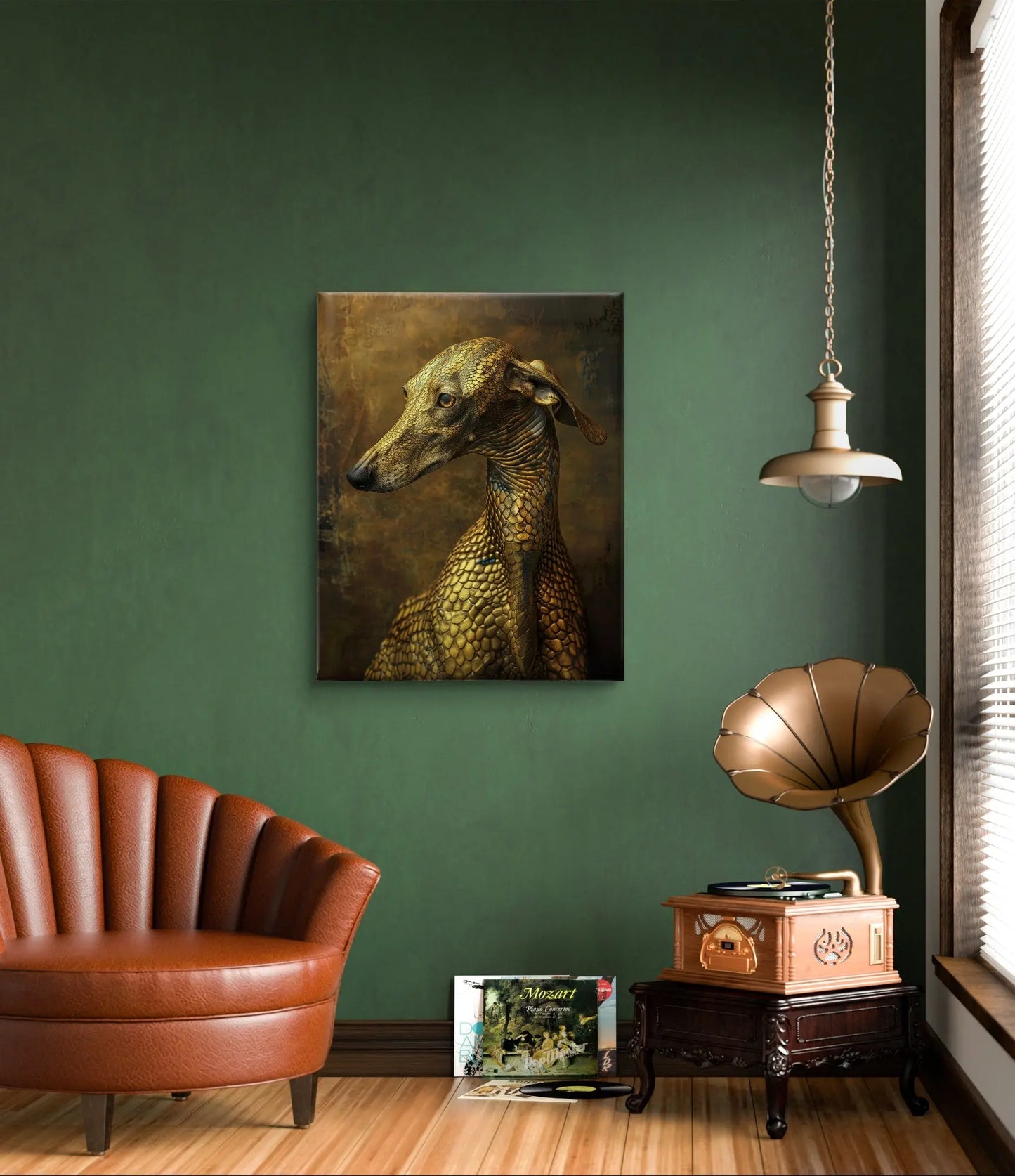Exklusive Kunst auf Leinwand: „Golden Guard“ Verschiedene Größen möglich!