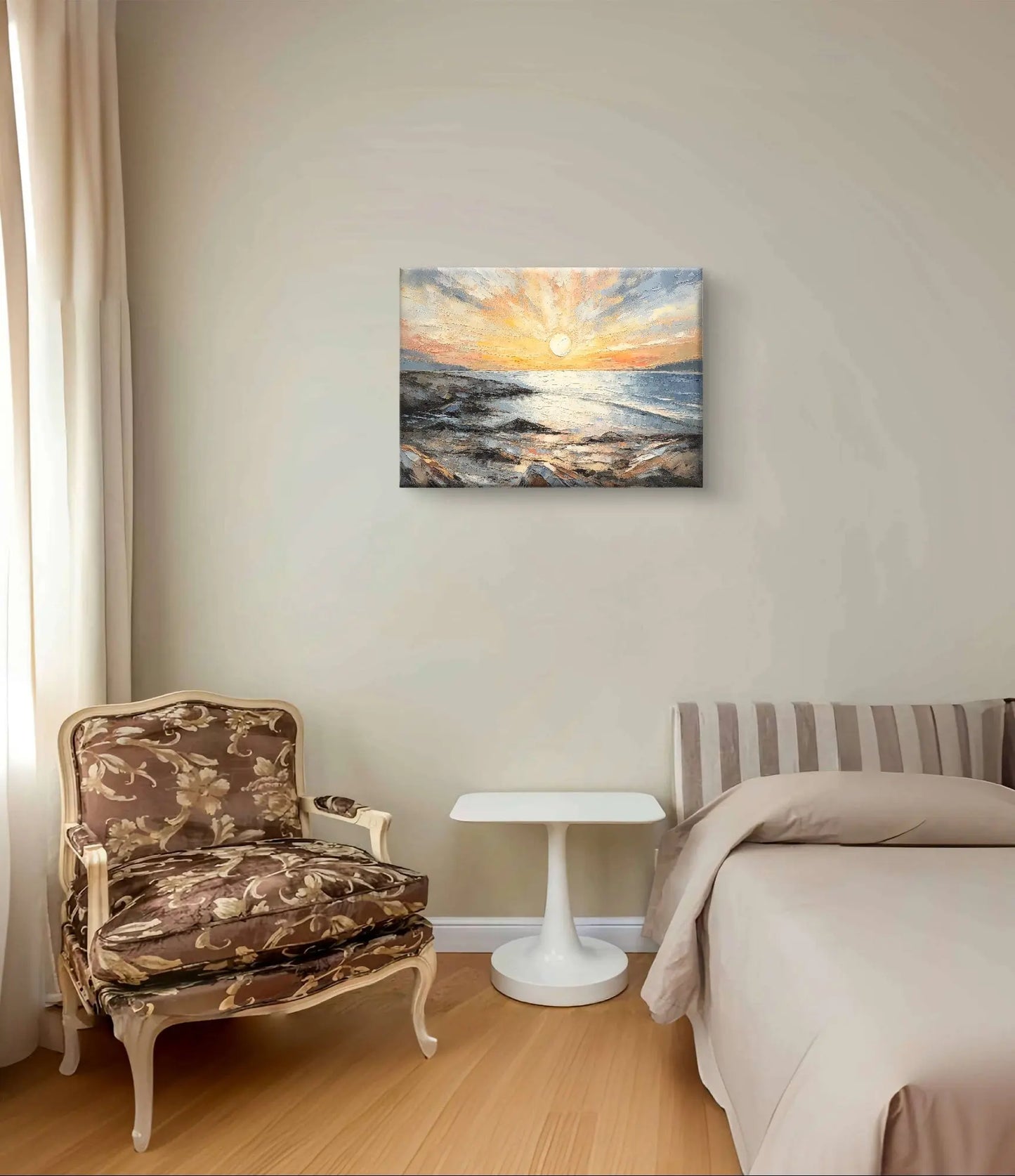 Rust aan de Horizon - Canvas afmetingen : 100cm x 75 cm