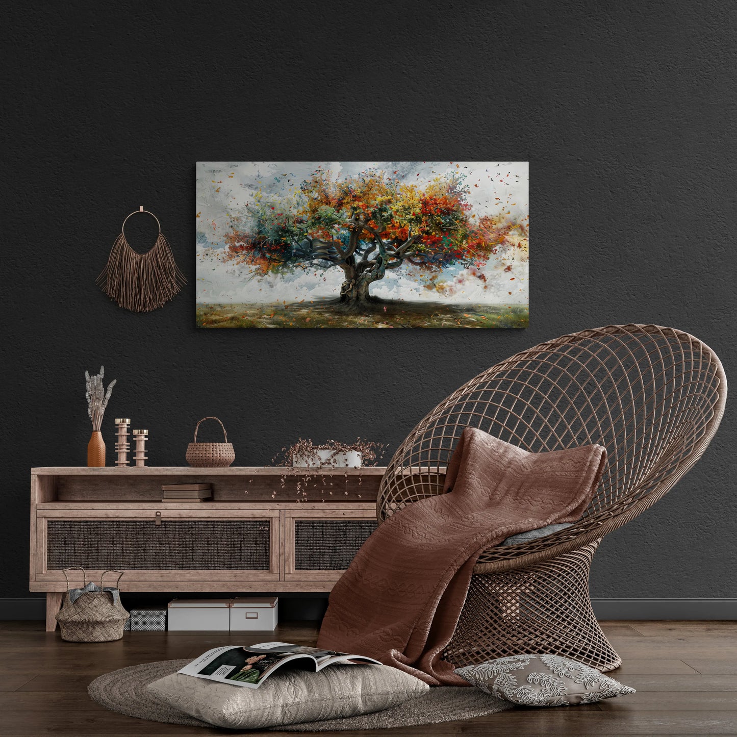 "Verstrengelde Seizoenen" Op Canvas - Diverse afmetingen beschikbaar - Tijdelijk aanbod