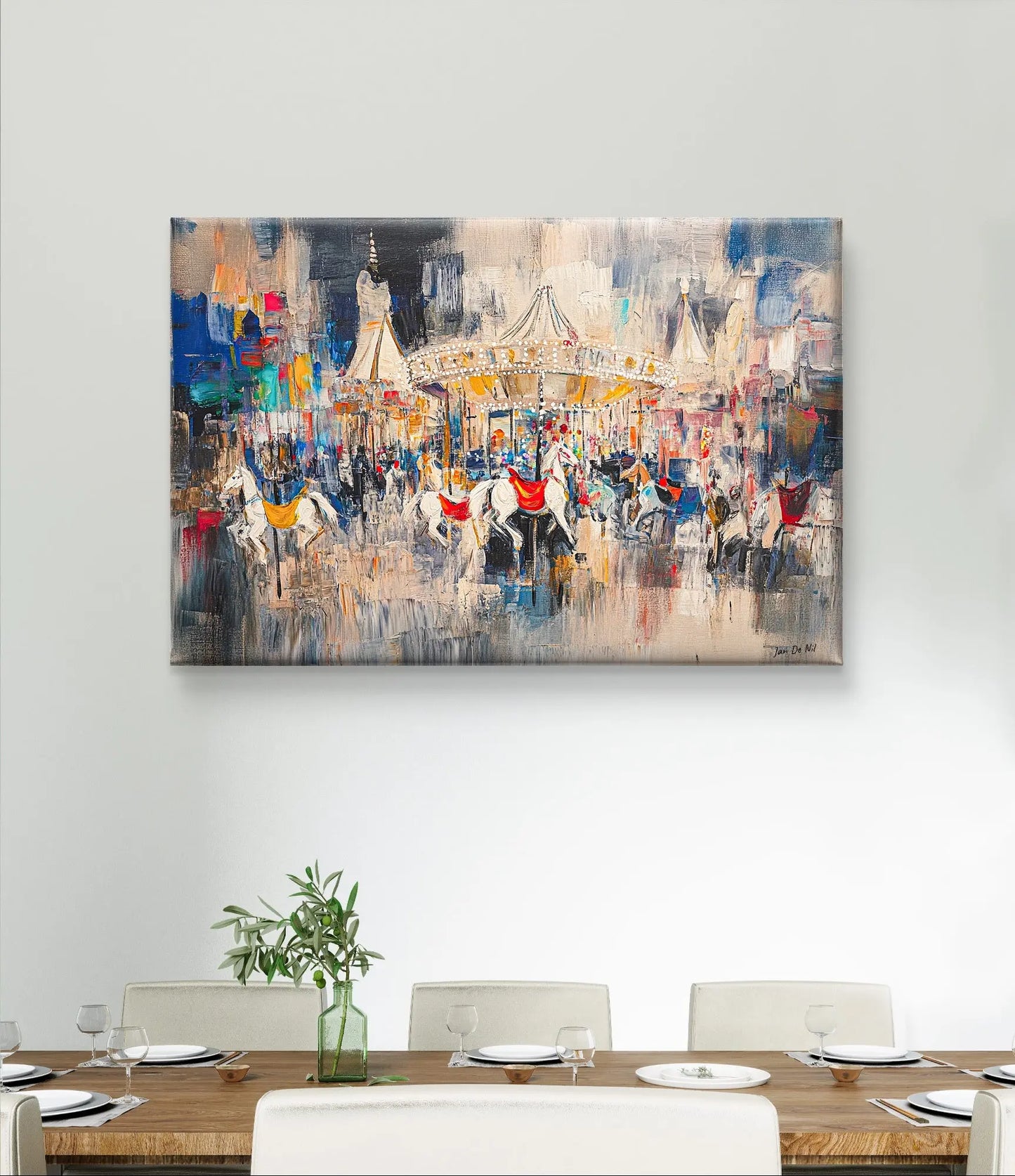 De Kermis - Canvas verkrijgbaar in diverse afmetingen - Pixure Art