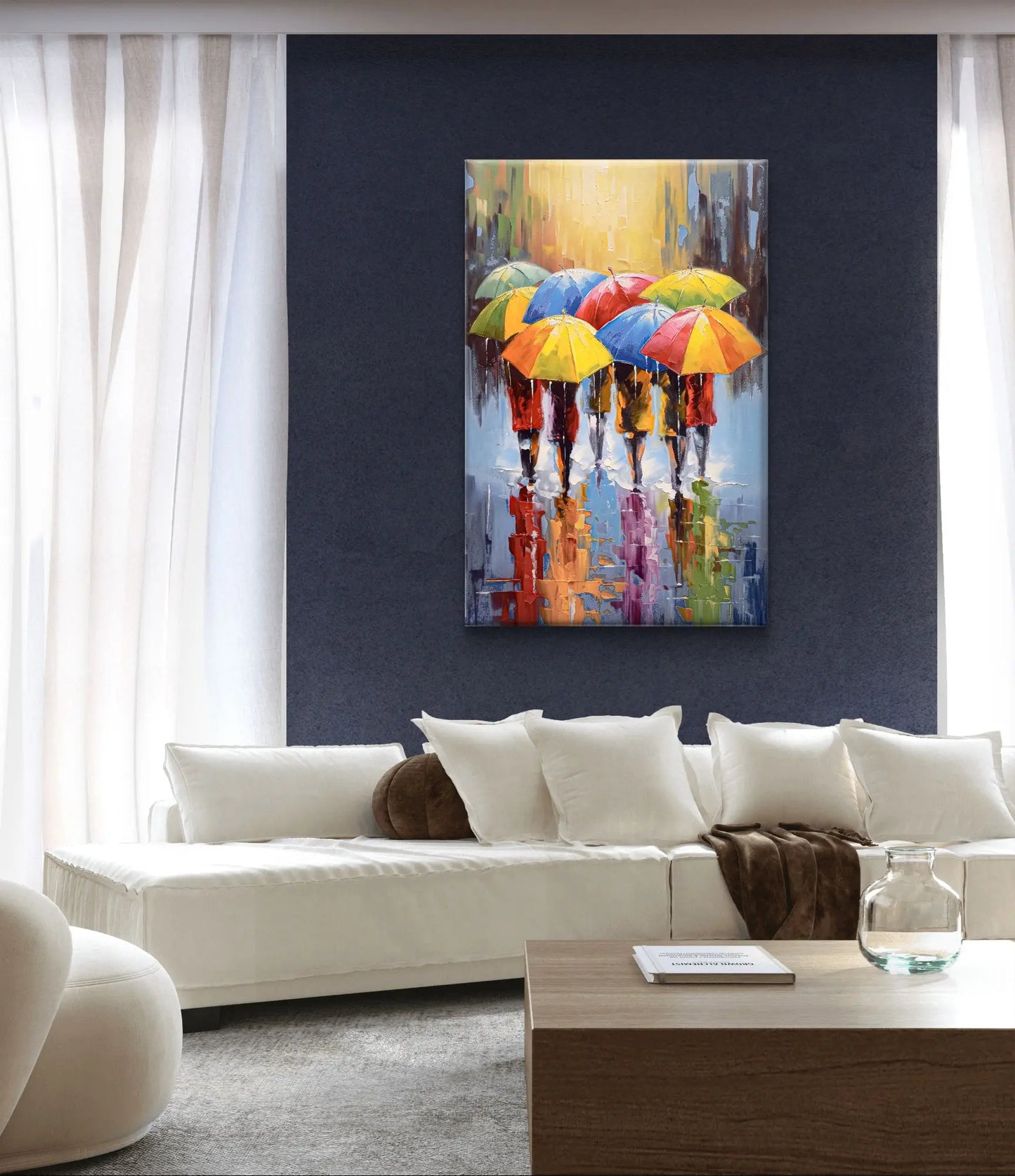 Regenscherm Reflecties - Canvas verkrijgbaar in diverse afmetingen