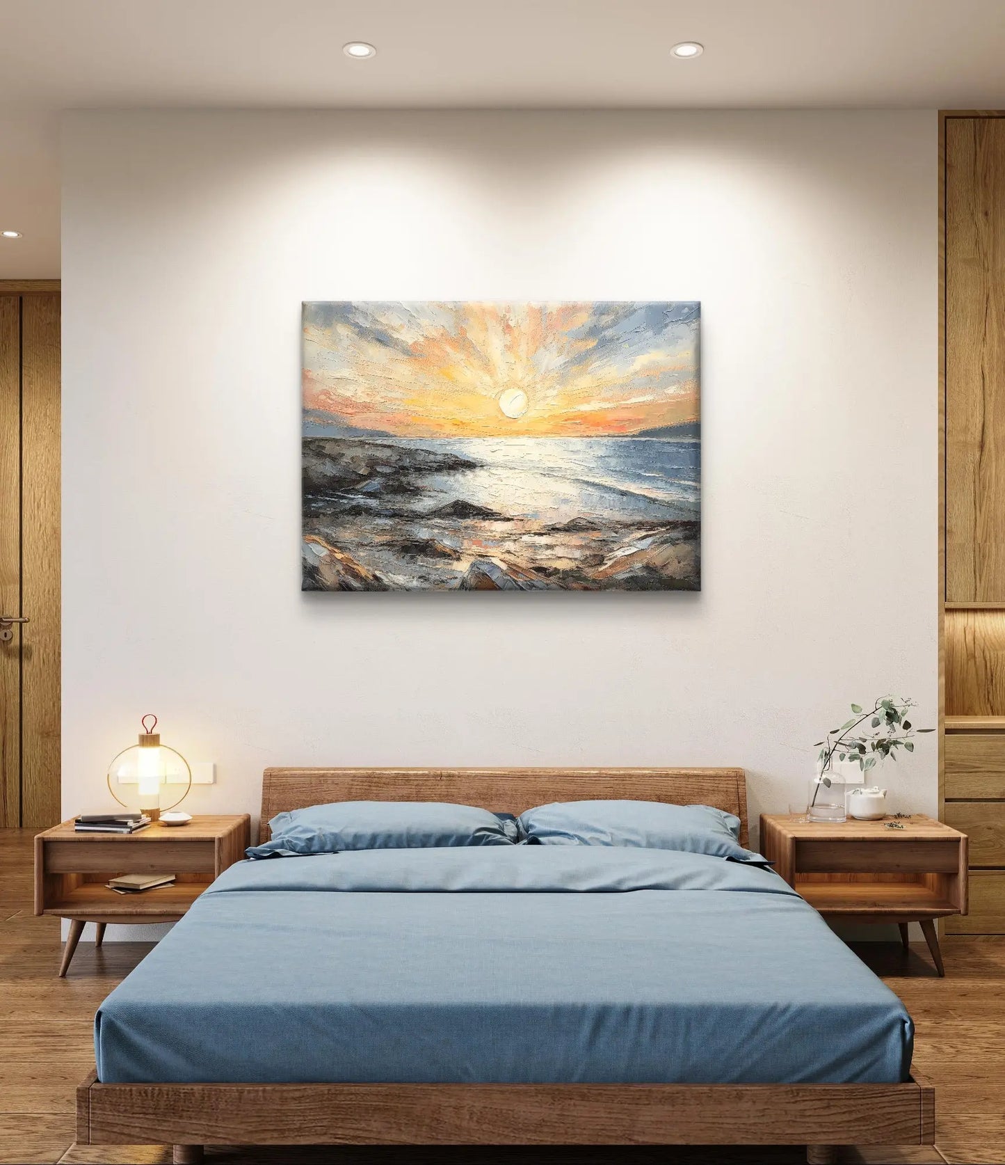 Rust aan de Horizon - Canvas afmetingen : 100cm x 75 cm