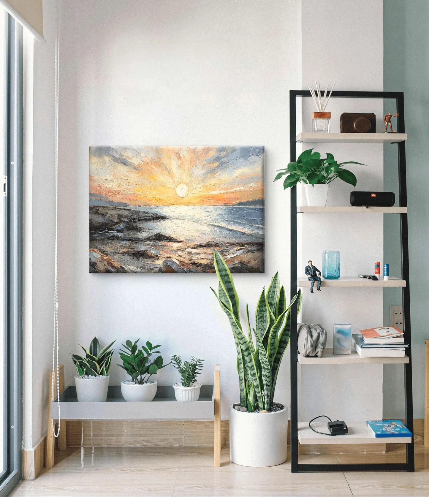 Rust aan de Horizon - Canvas afmetingen : 100cm x 75 cm