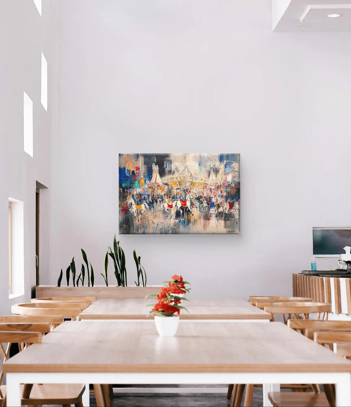 De Kermis - Canvas verkrijgbaar in diverse afmetingen - Pixure Art